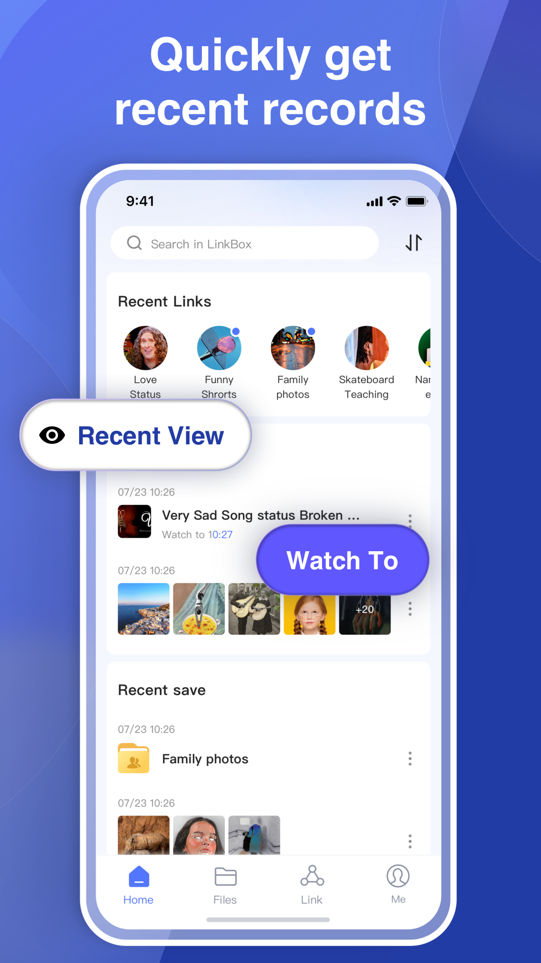 اسکرین شات 3 برنامه LinkBox:Cloud Storage