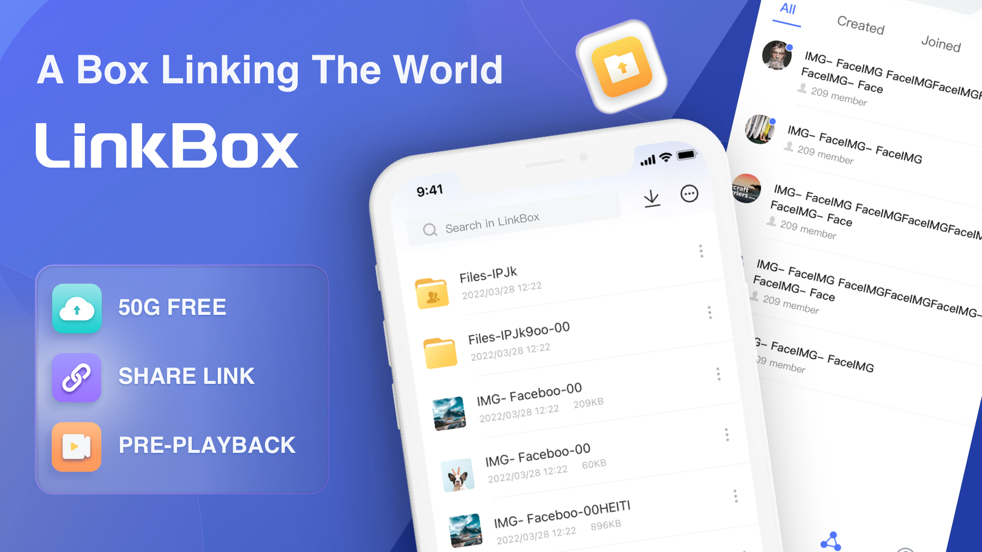 اسکرین شات 1 برنامه LinkBox:Cloud Storage