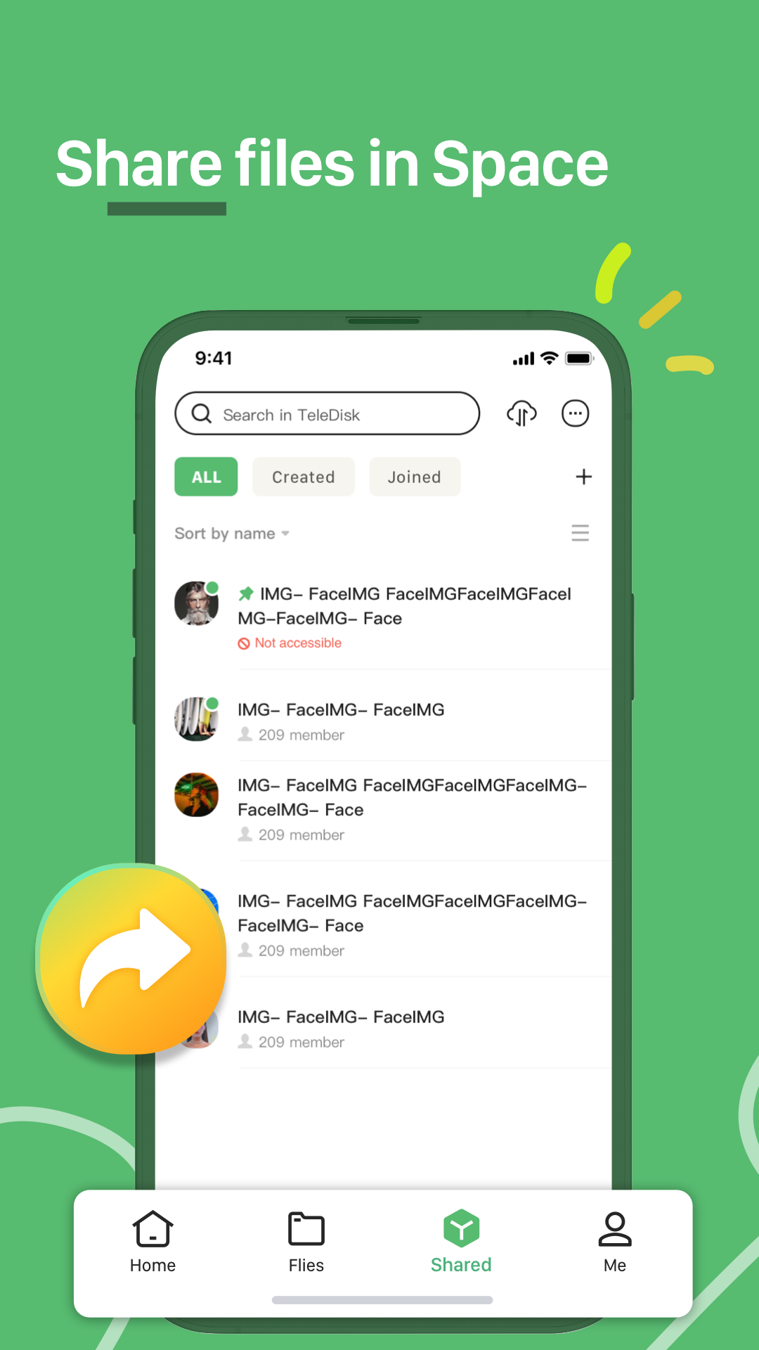 اسکرین شات 2 برنامه TeleDisk: Cloud Storage
