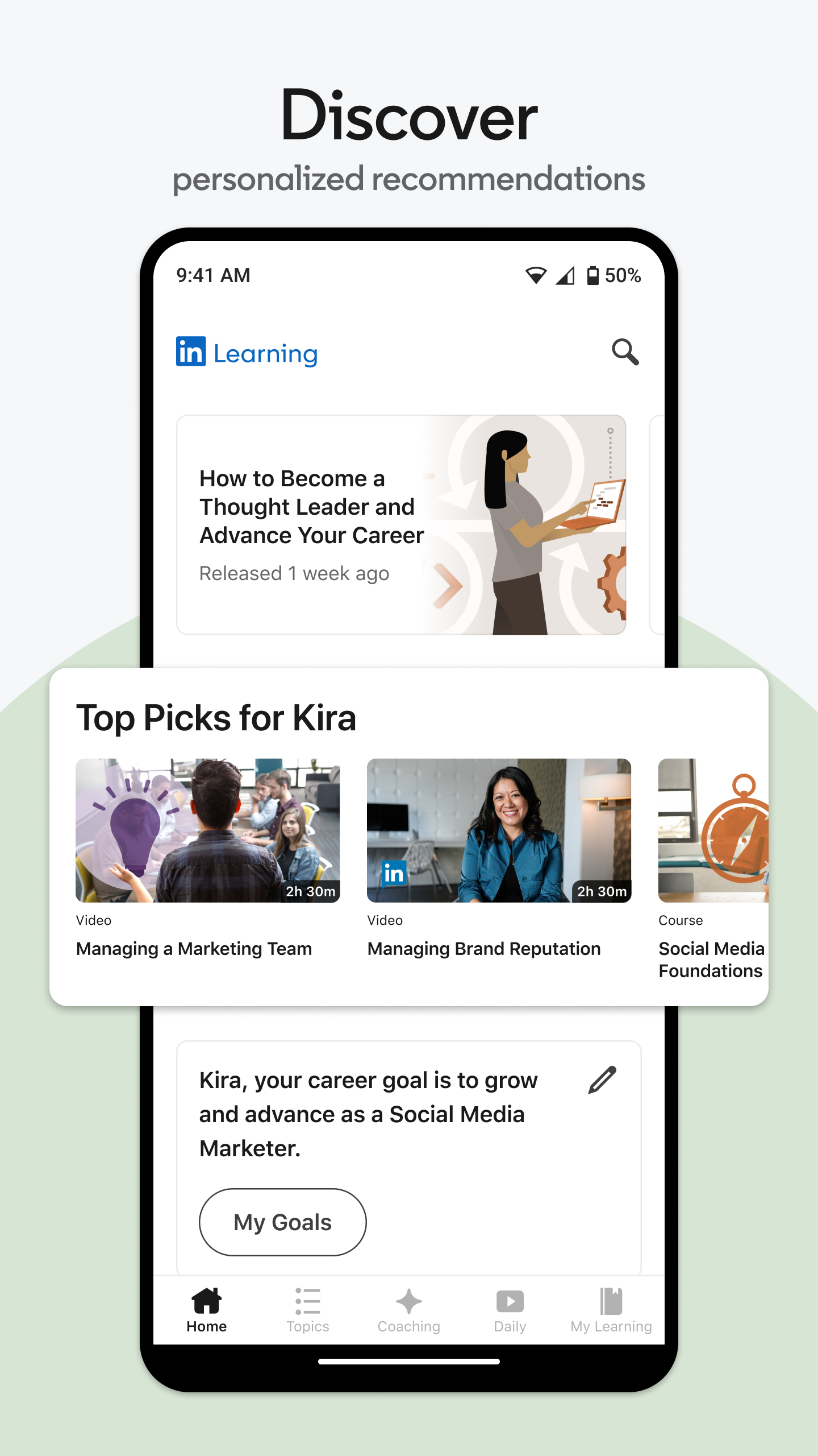 اسکرین شات 1 برنامه LinkedIn Learning