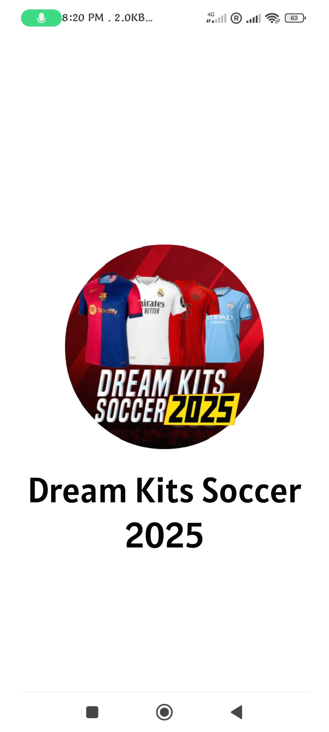اسکرین شات 1 برنامه Dream Kits Soccer 2025