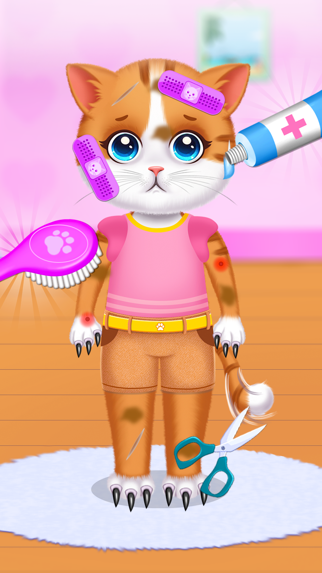 اسکرین شات 6 برنامه Cute Cat Care and Babyshower