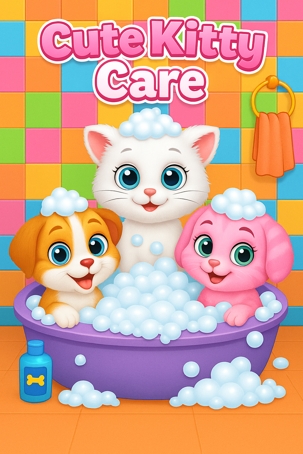 اسکرین شات 5 برنامه Cute Cat Care and Babyshower