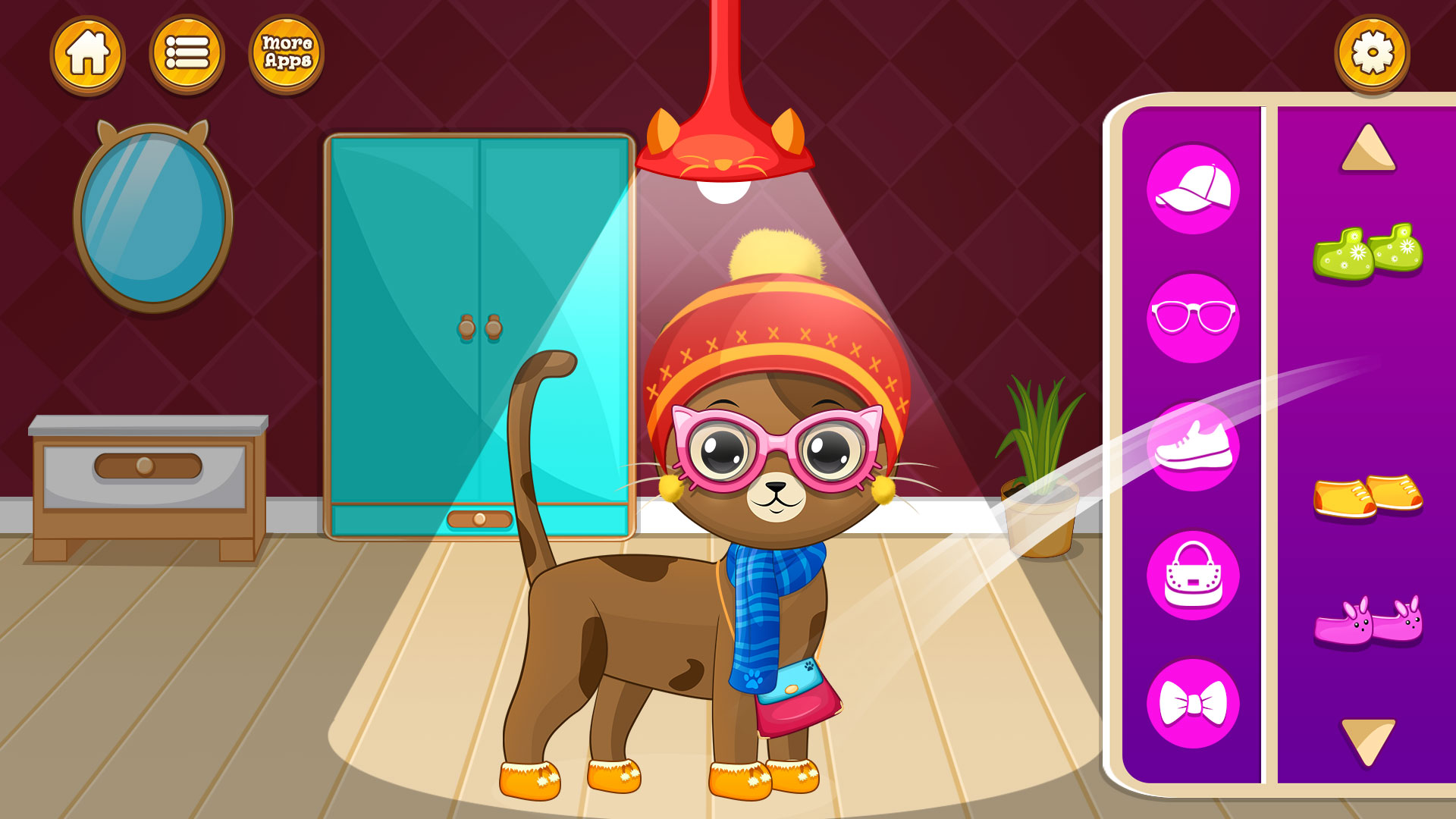 اسکرین شات 2 برنامه Virtual cat pet care life