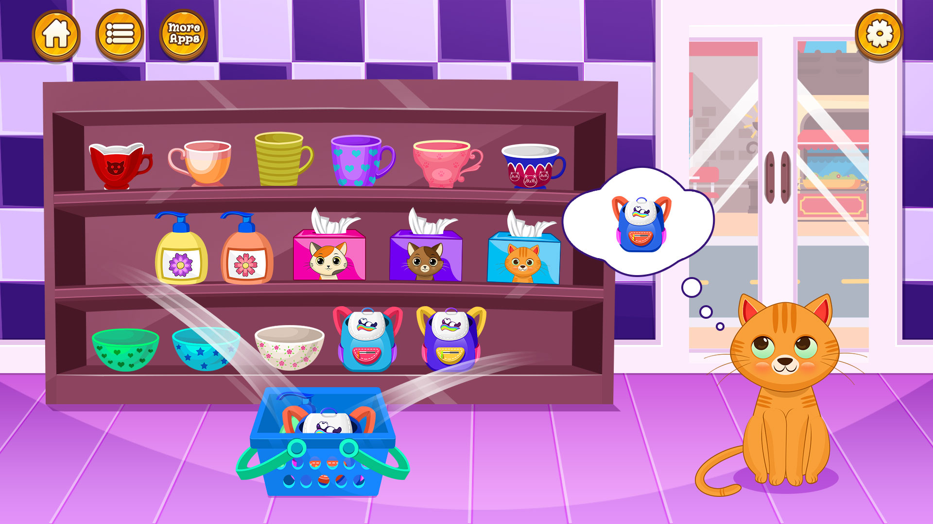اسکرین شات 5 برنامه Virtual cat pet care life