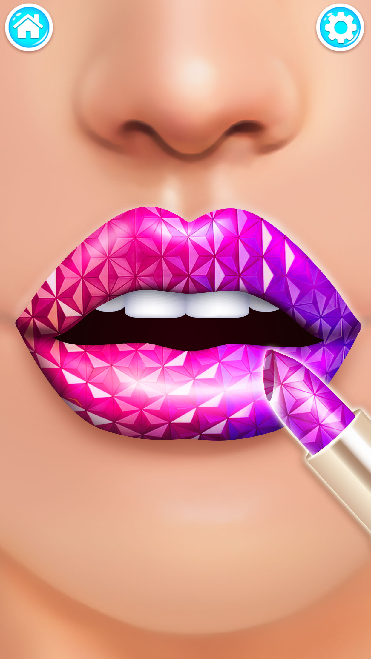 اسکرین شات 3 بازی Lip Art Salon: DIY Makeup Game