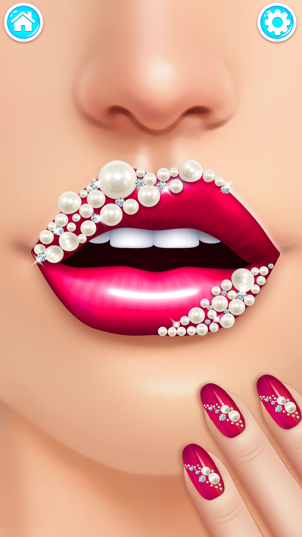 اسکرین شات 4 بازی Lip Art Salon: DIY Makeup Game