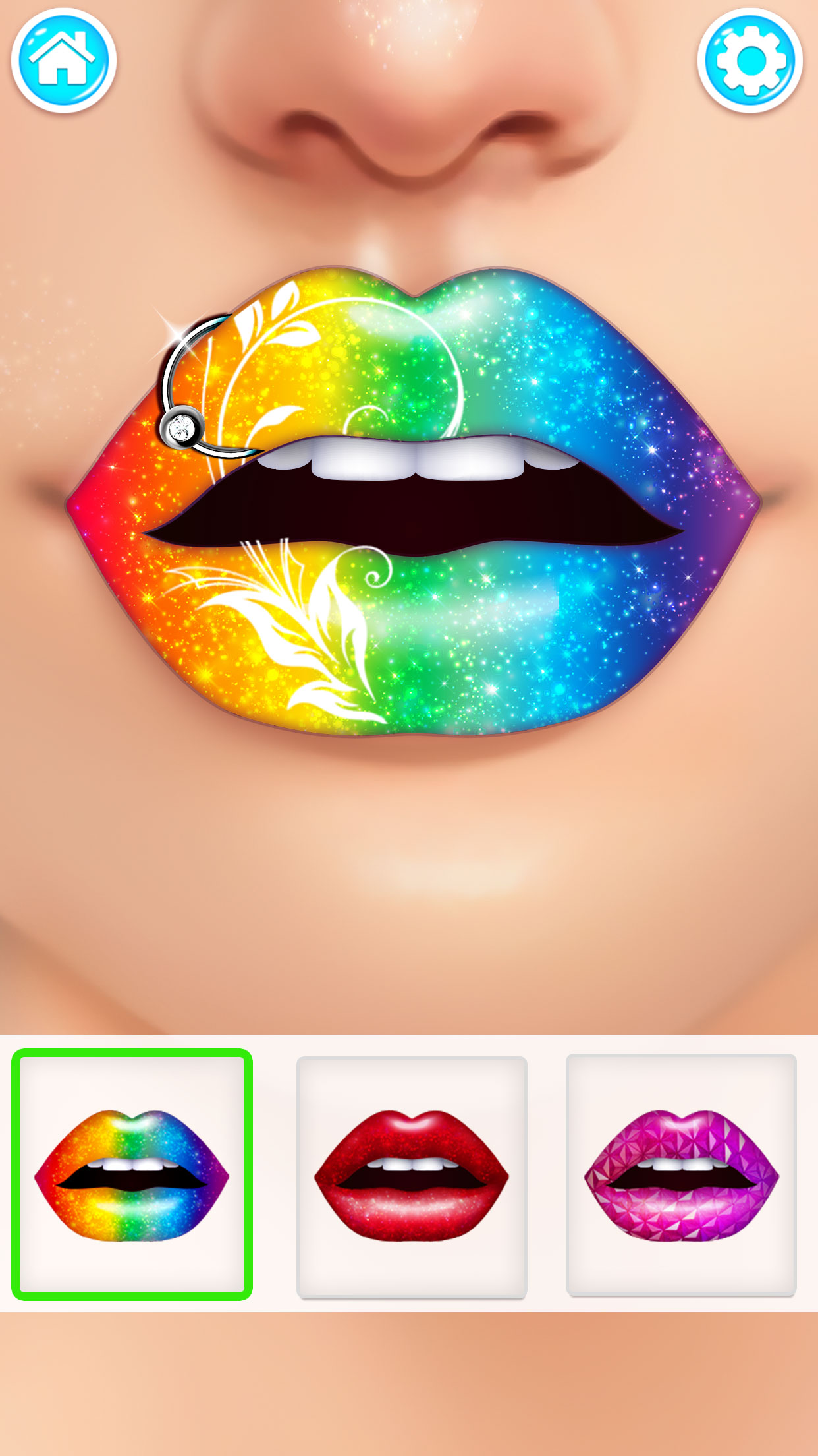 اسکرین شات 2 بازی Lip Art Salon: DIY Makeup Game