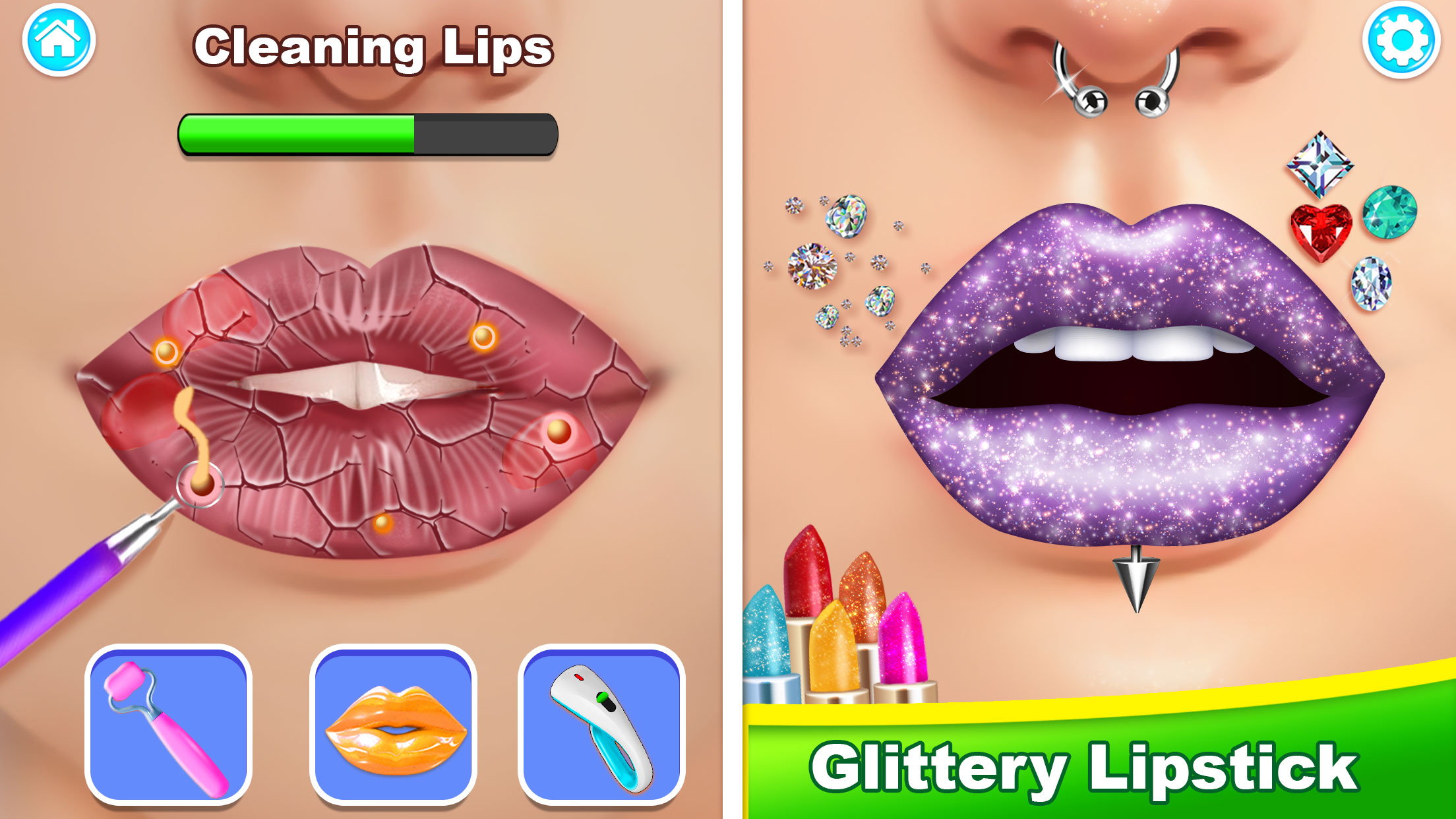 اسکرین شات 5 بازی Lip Art Salon: DIY Makeup Game