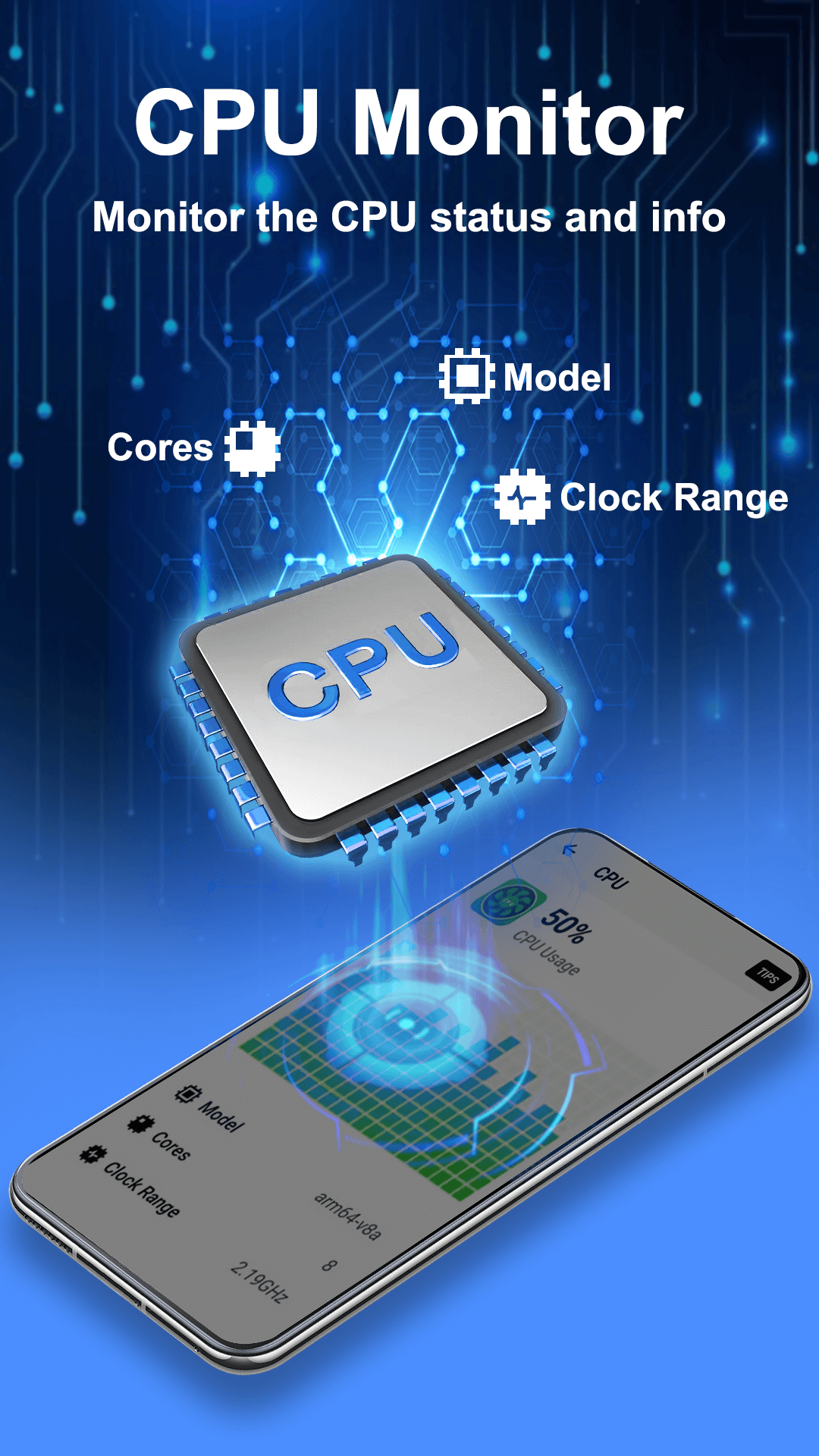 اسکرین شات 1 برنامه CPU Monitor - temperature