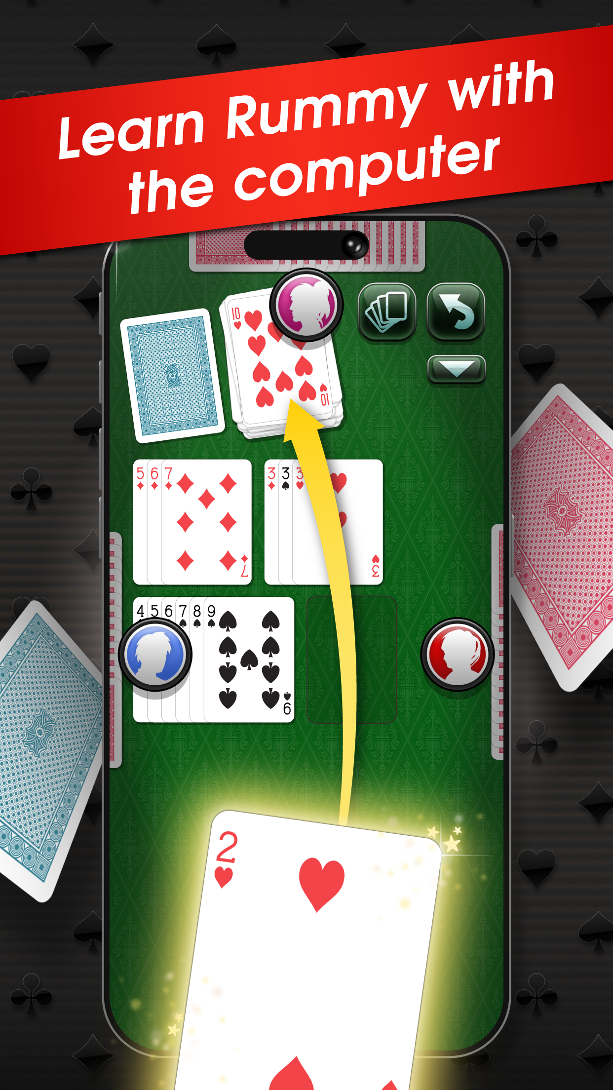 اسکرین شات 3 بازی Rummy - offline card game