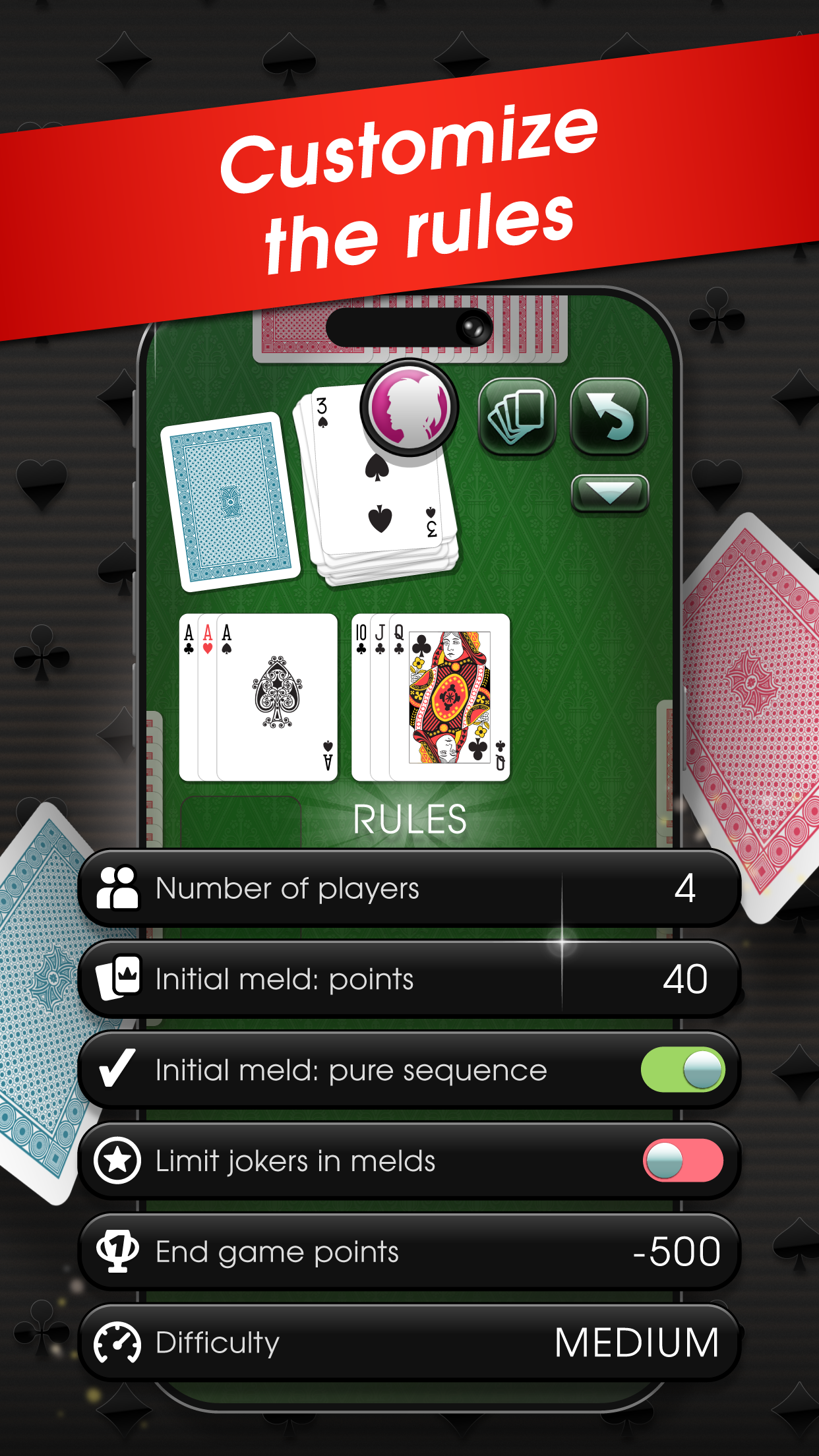 اسکرین شات 5 بازی Rummy - offline card game
