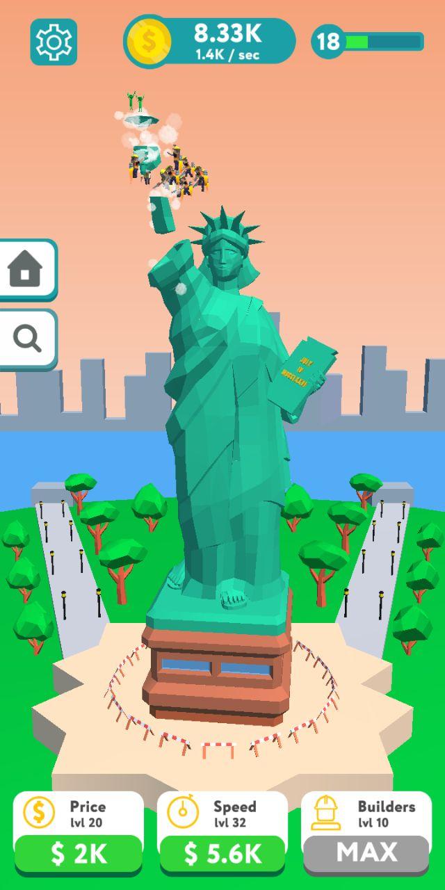 اسکرین شات 1 بازی Idle Builders - World Landmark