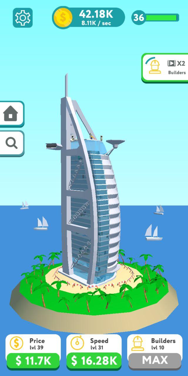 اسکرین شات 2 بازی Idle Builders - World Landmark