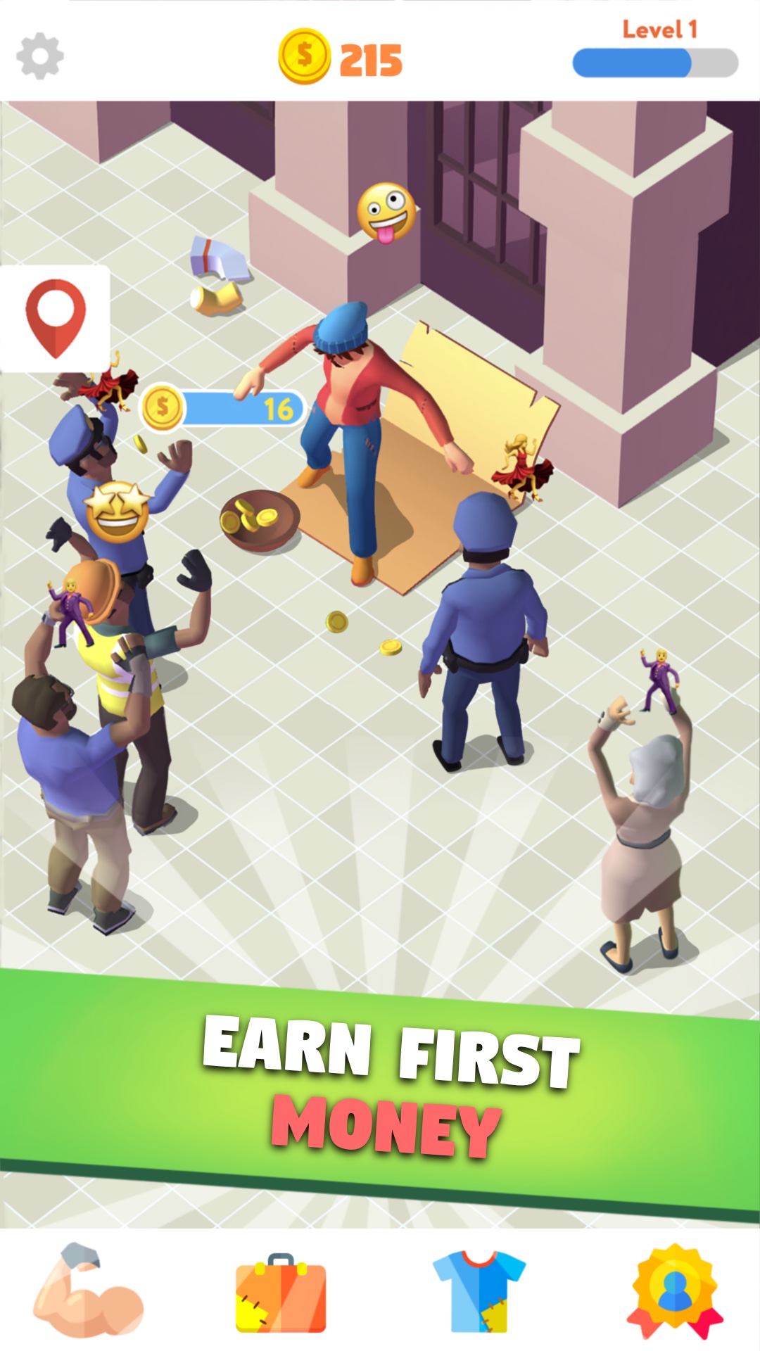 اسکرین شات 3 بازی Idle Nomad - Bum Clicker