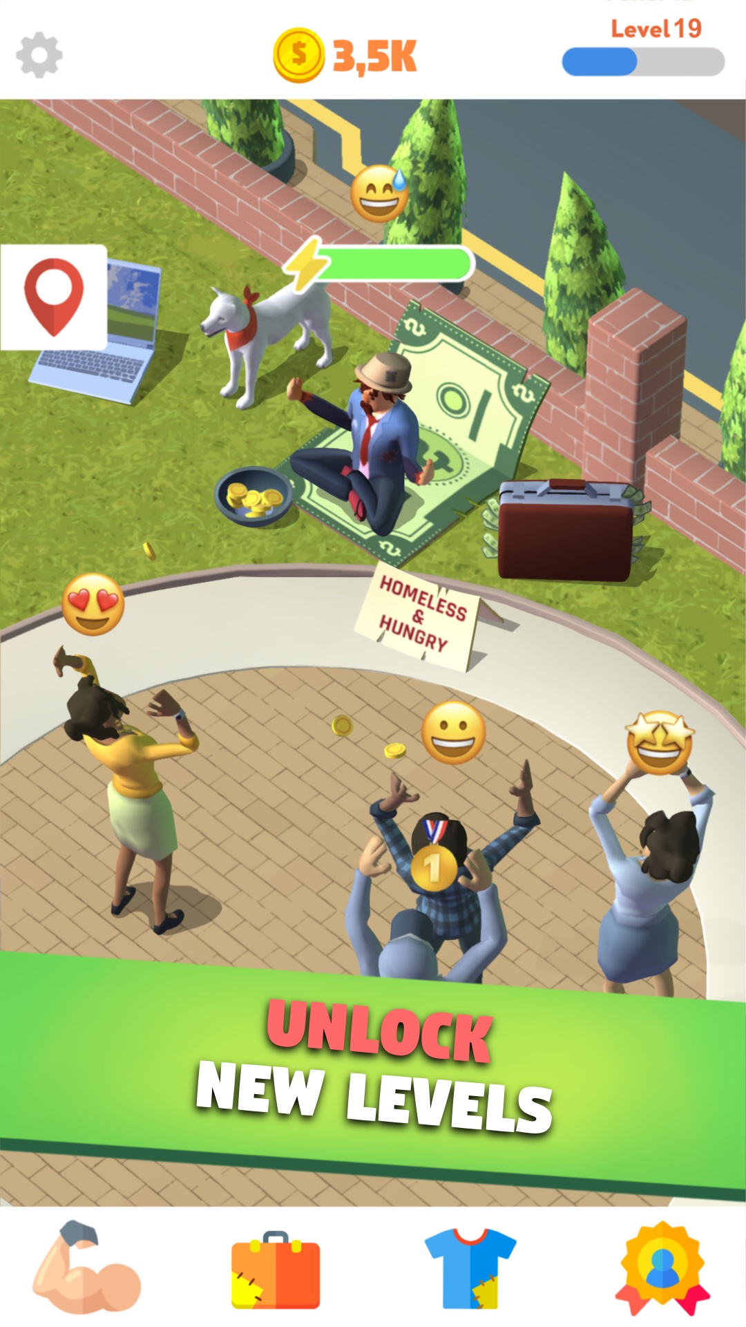 اسکرین شات 8 بازی Idle Nomad - Bum Clicker