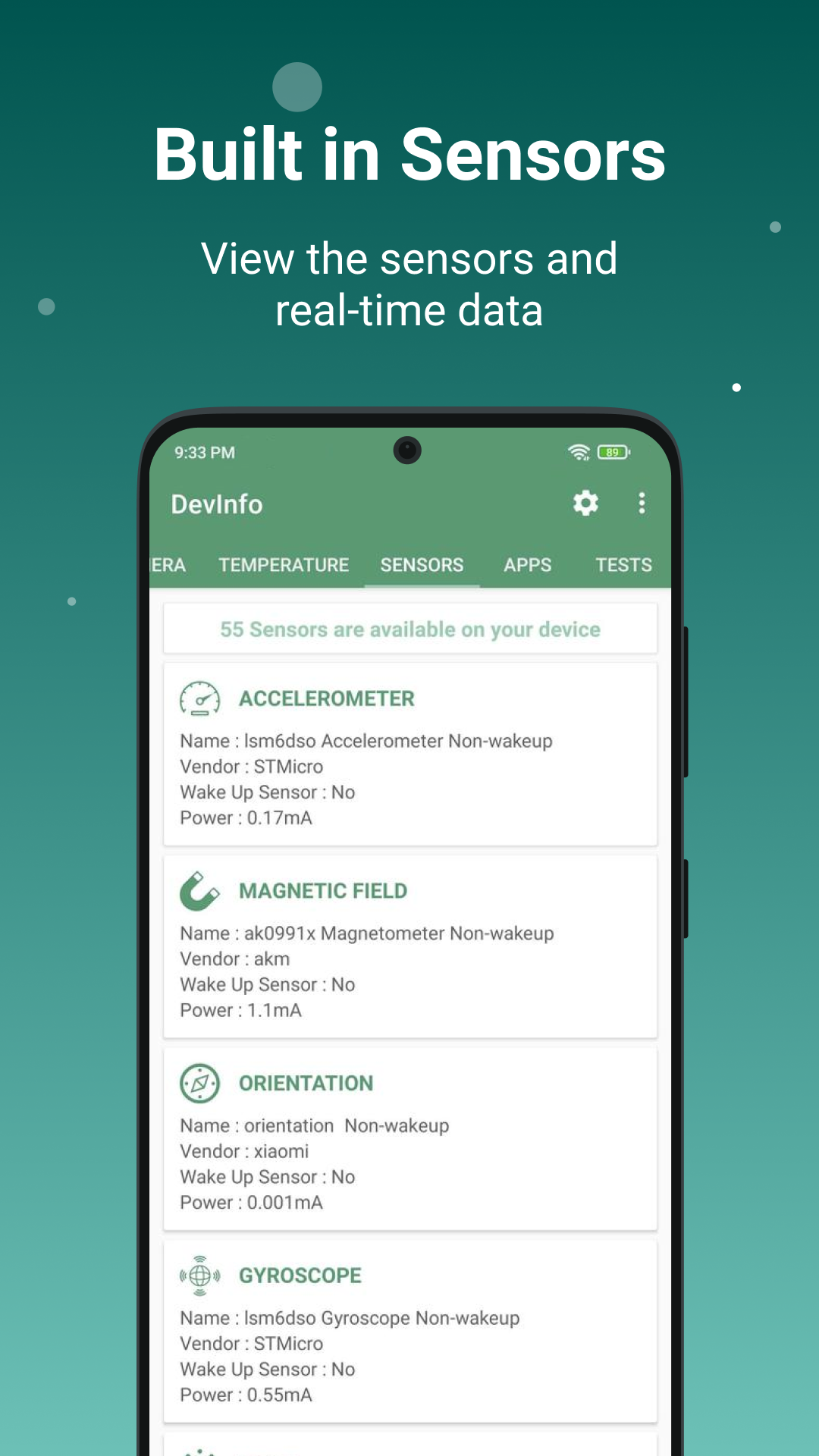 اسکرین شات 5 برنامه Device Info: View phone info