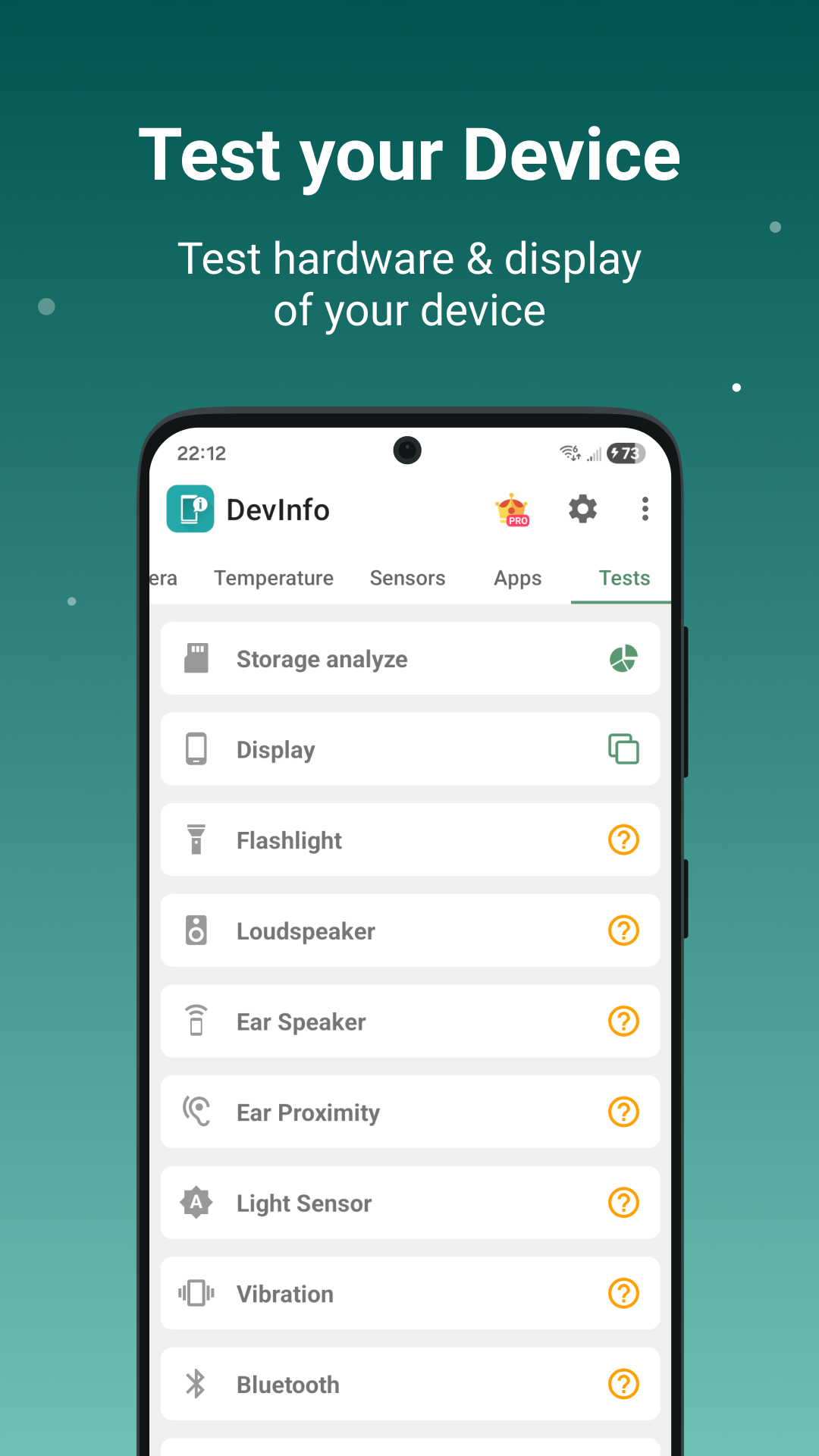 اسکرین شات 3 برنامه Device Info: View phone info