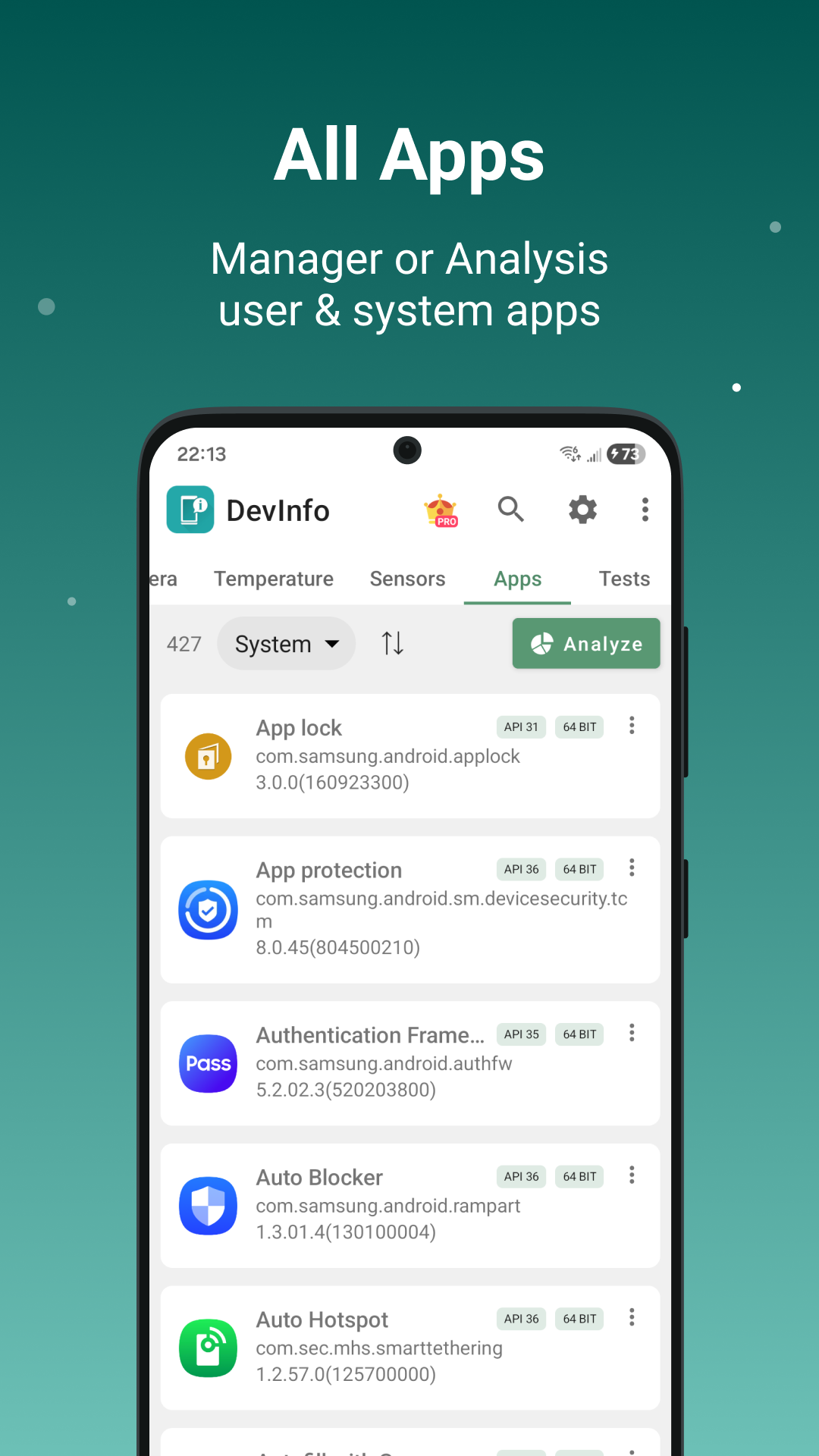 اسکرین شات 4 برنامه Device Info: View phone info