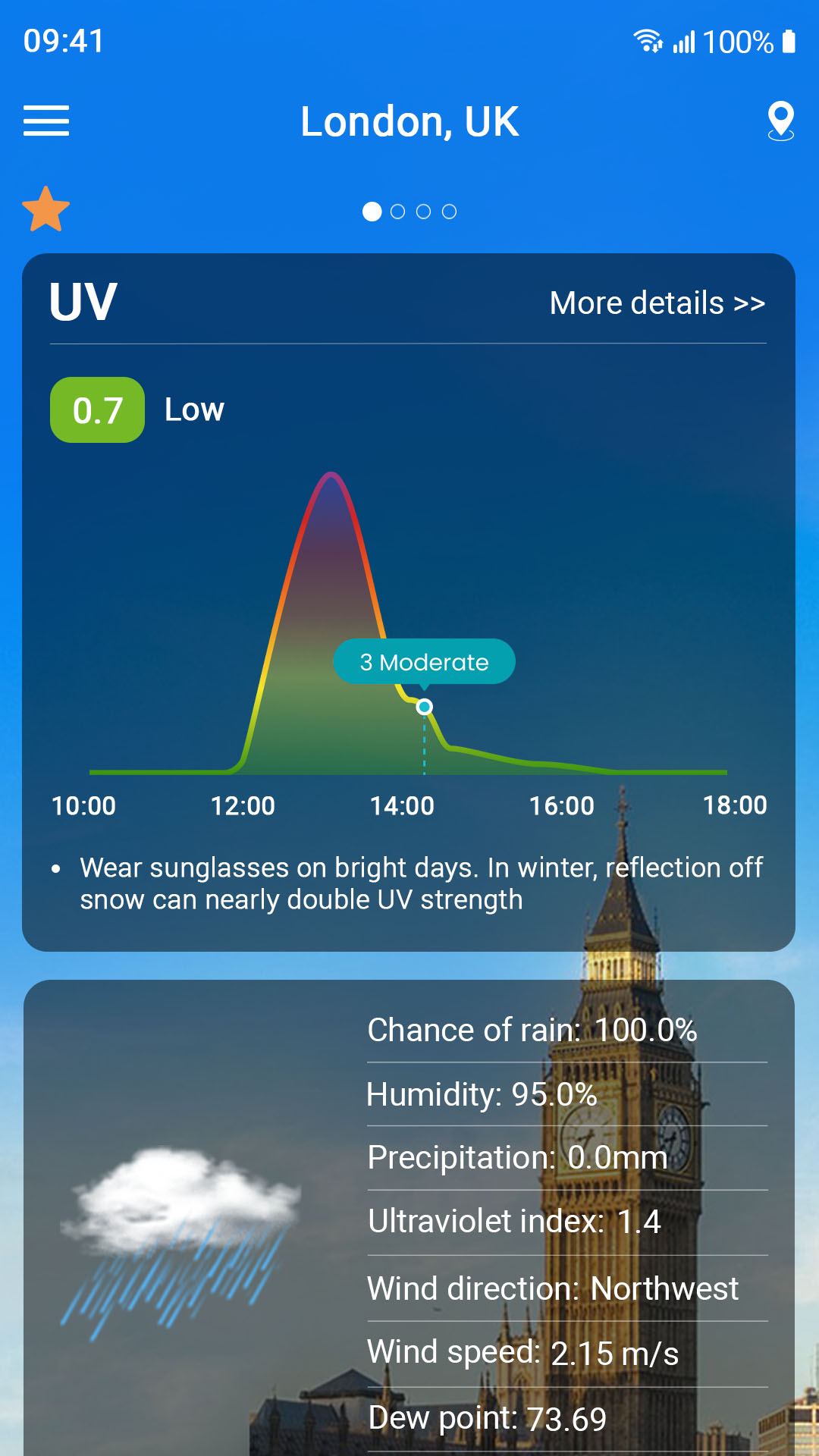 اسکرین شات 7 برنامه Weather forecast
