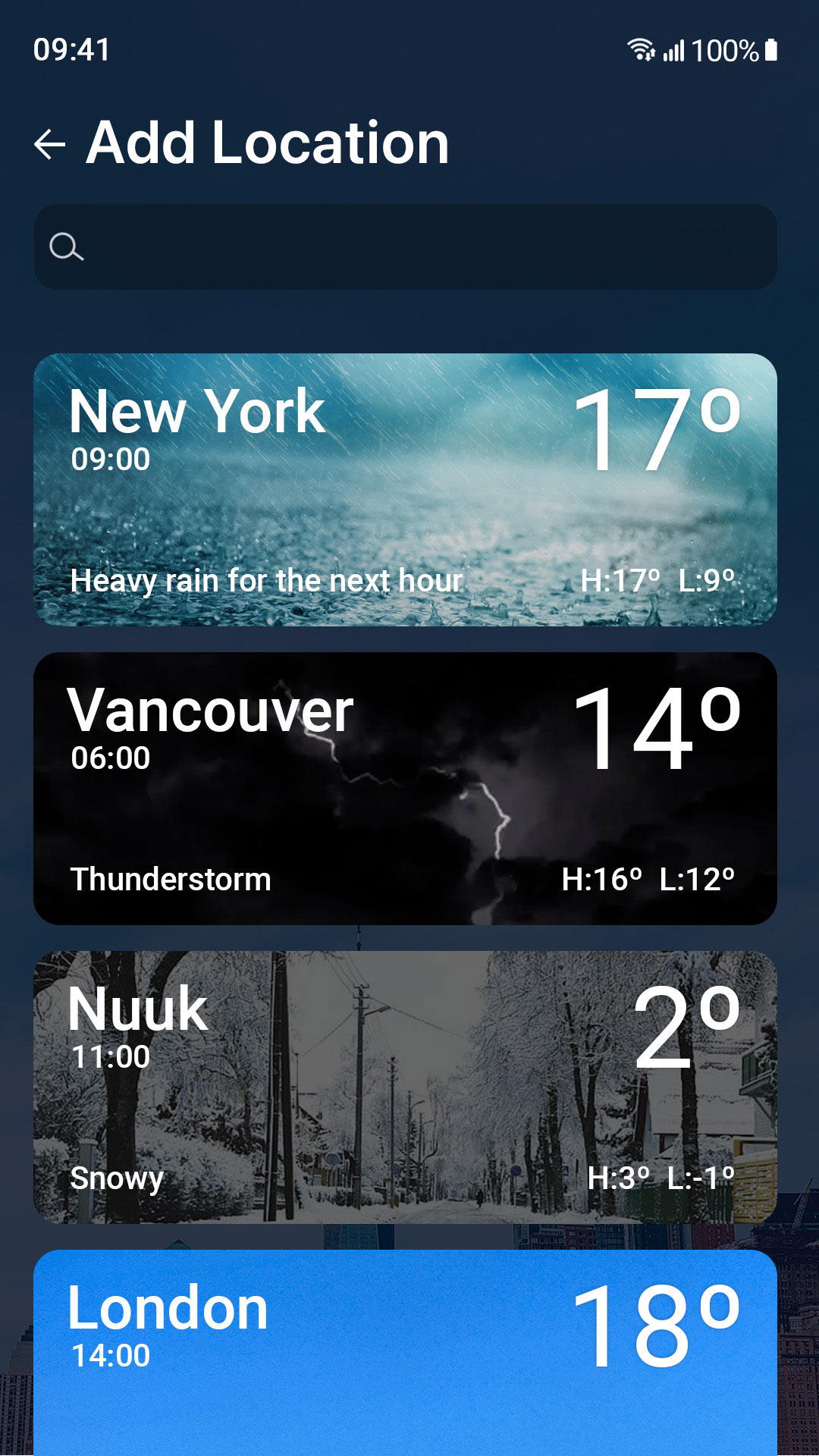 اسکرین شات 8 برنامه Weather forecast