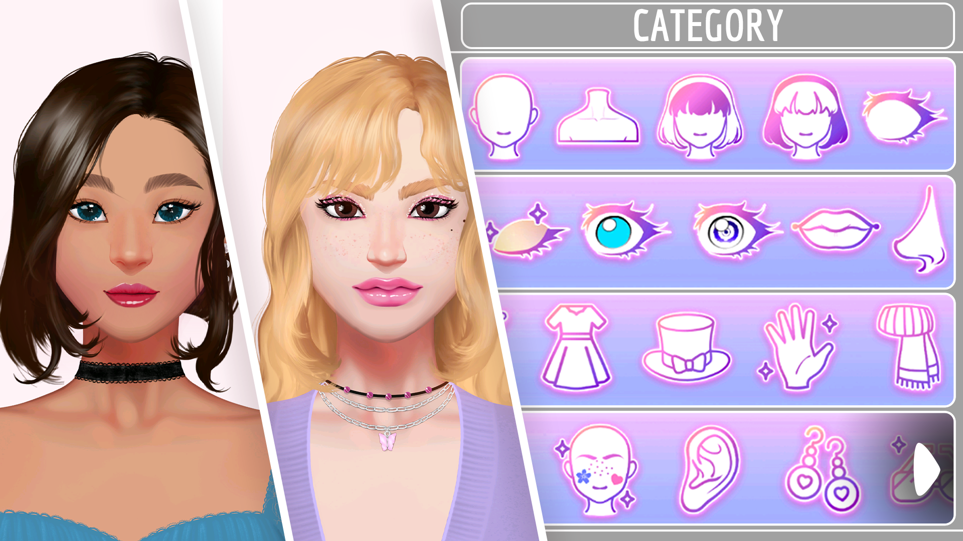 اسکرین شات 8 بازی Avatar Character: Girl Creator