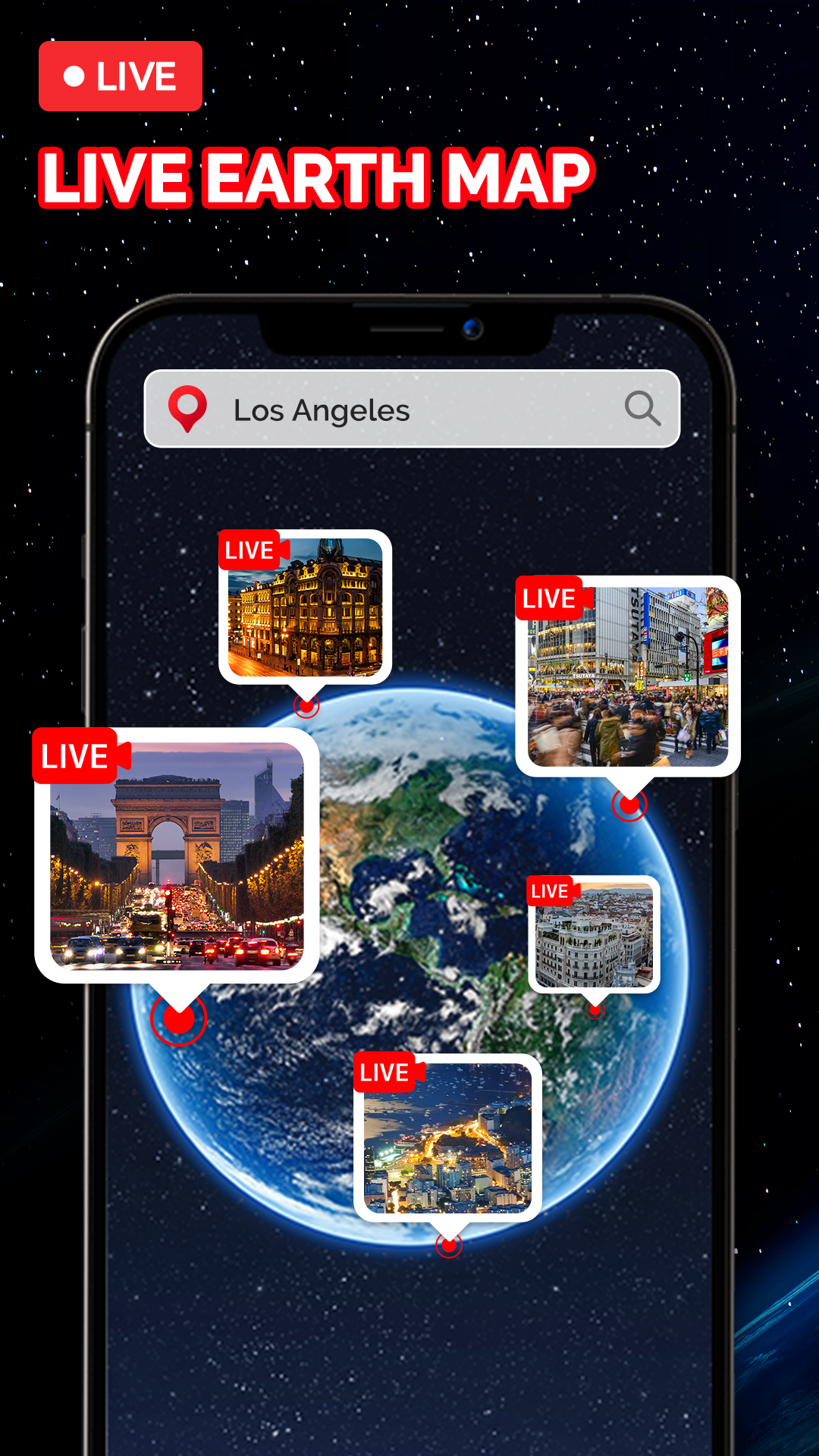 اسکرین شات 1 برنامه Live Earth Map: Street View 3D