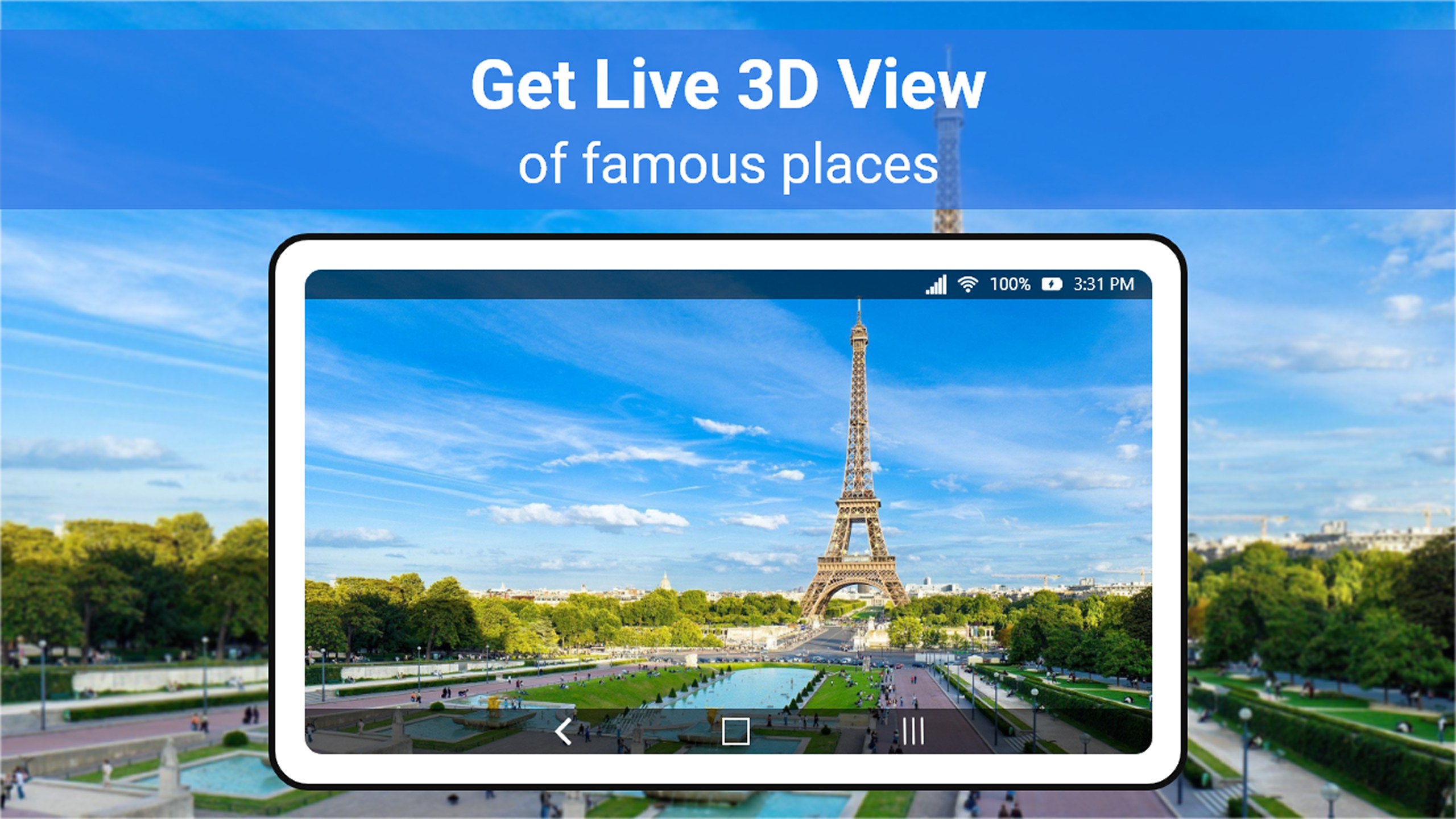 اسکرین شات 3 برنامه Live Earth Map - World Map 3D