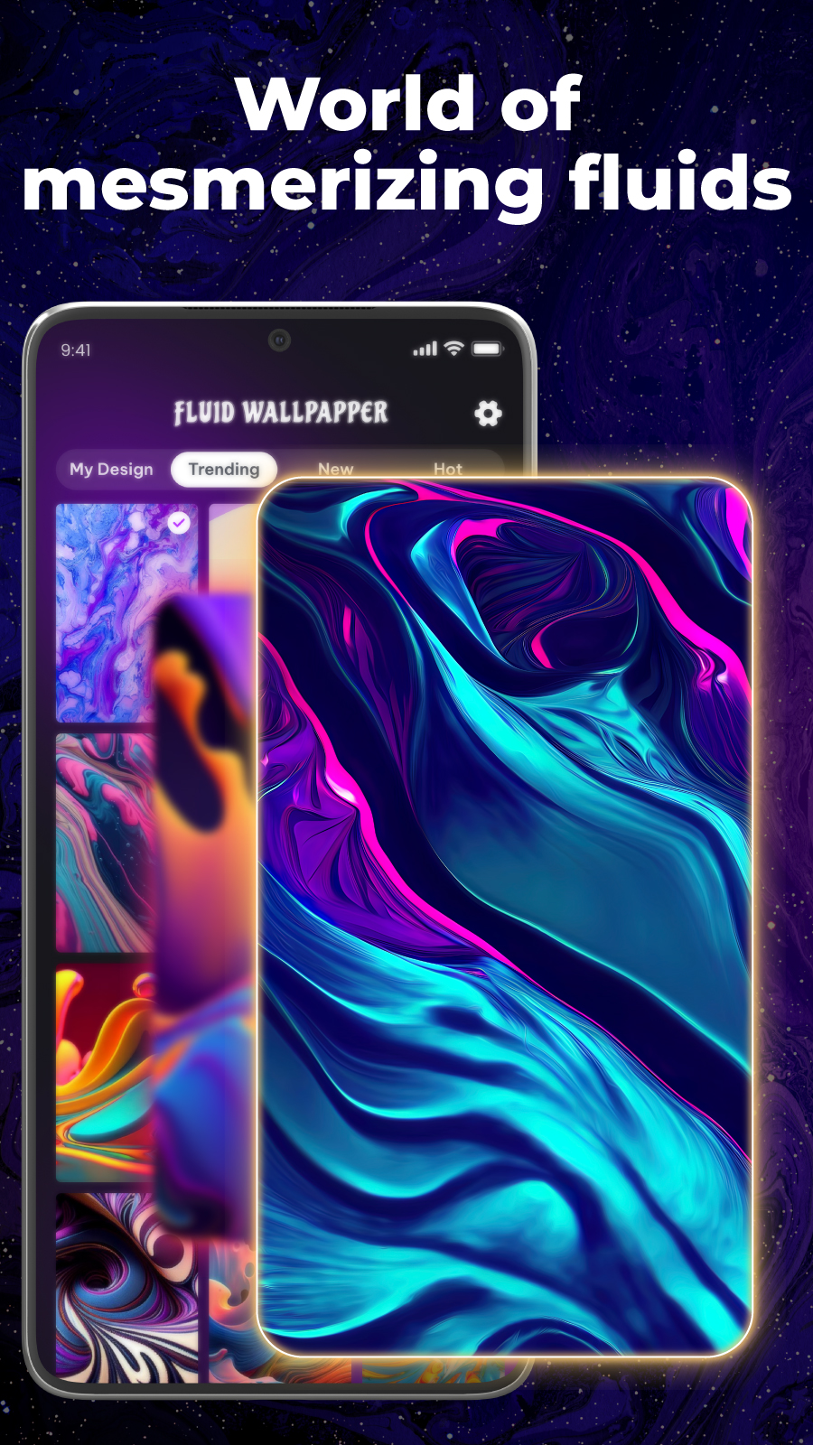 اسکرین شات 3 برنامه 4D Wallpaper: Fluid Simulation