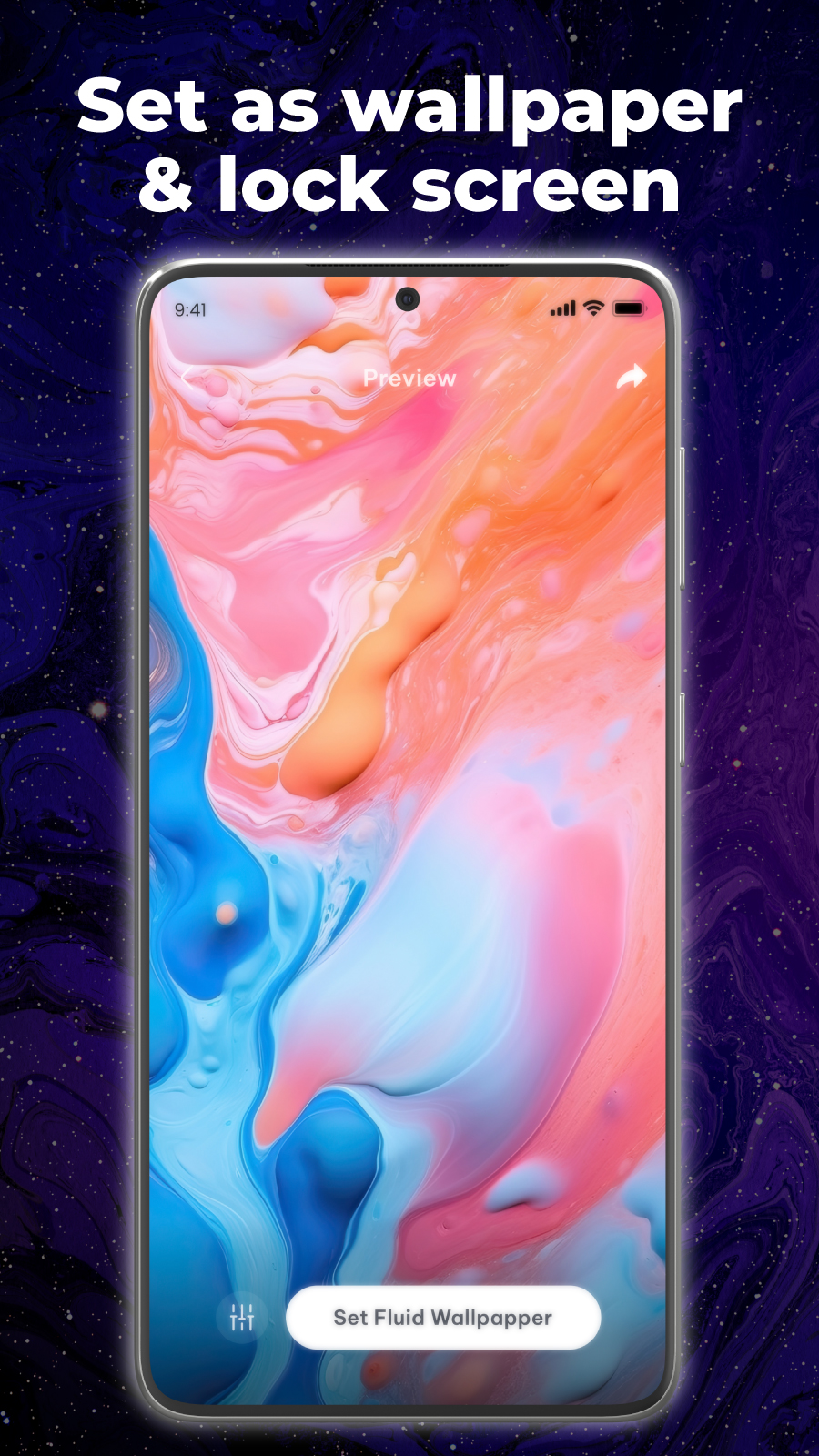 اسکرین شات 5 برنامه 4D Wallpaper: Fluid Simulation