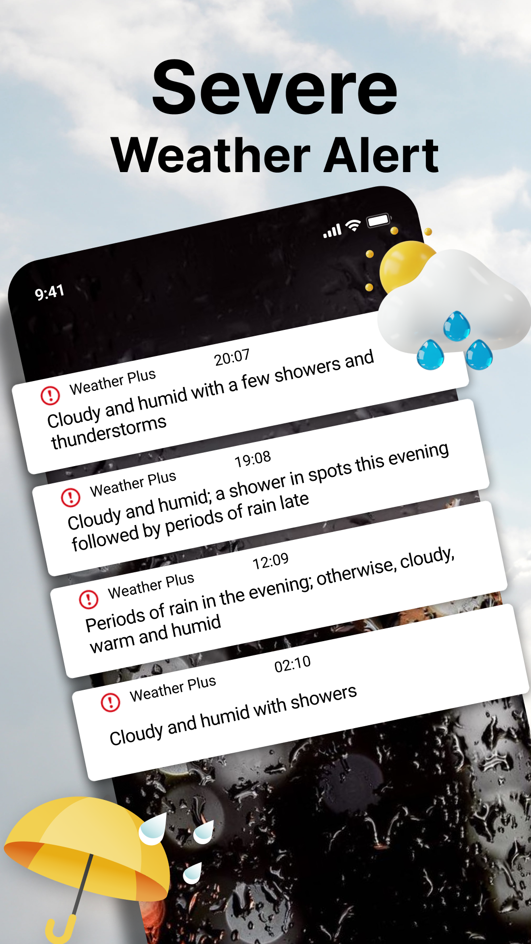 اسکرین شات 3 برنامه WeatherPlus: Radar&Air Quality