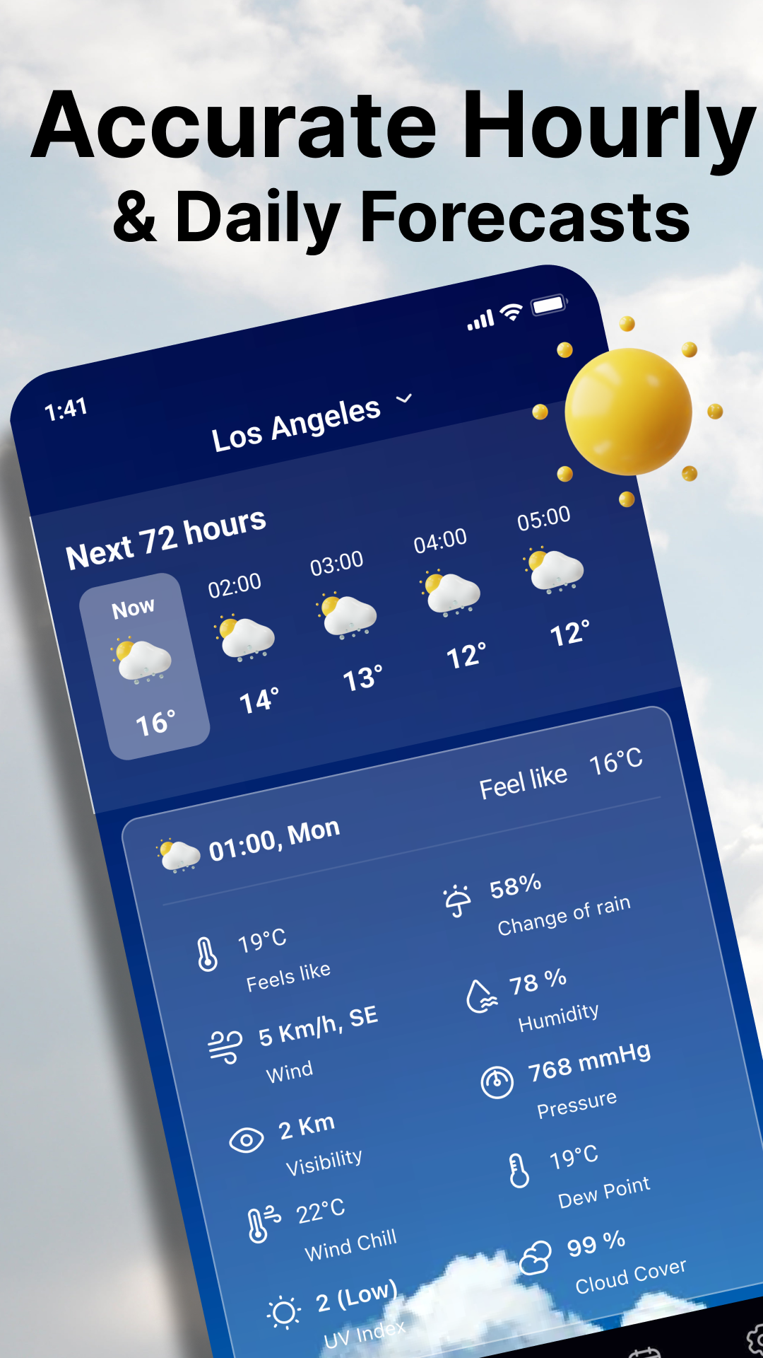 اسکرین شات 2 برنامه WeatherPlus: Radar&Air Quality
