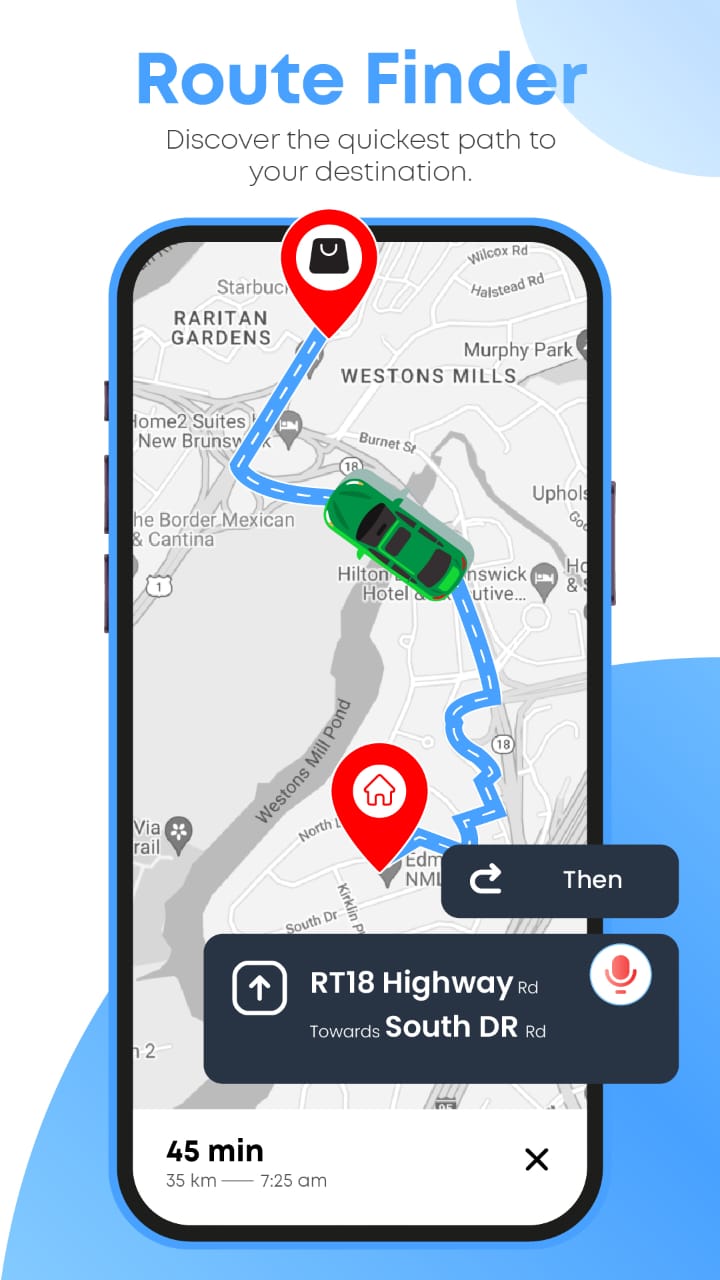 اسکرین شات 1 برنامه AI GPS Navigation & Maps