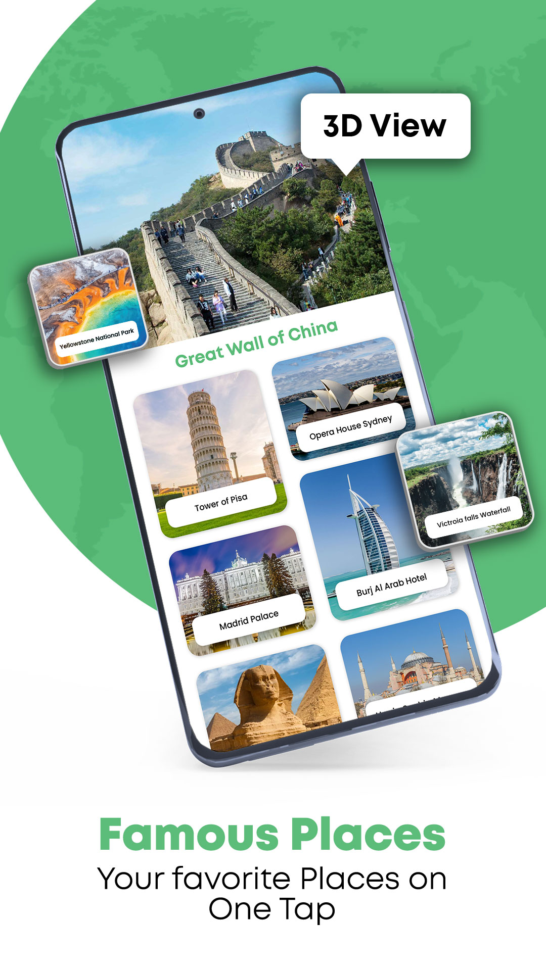 اسکرین شات 3 برنامه Live GPS Satellite - Earth Map