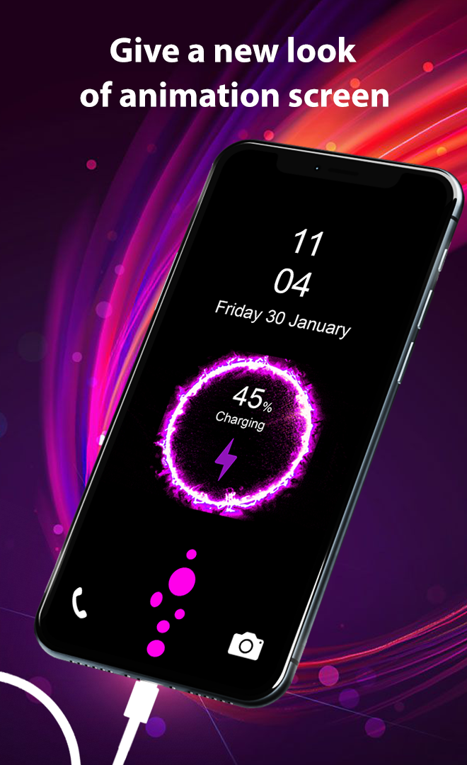 اسکرین شات 5 برنامه Battery Charging Animation