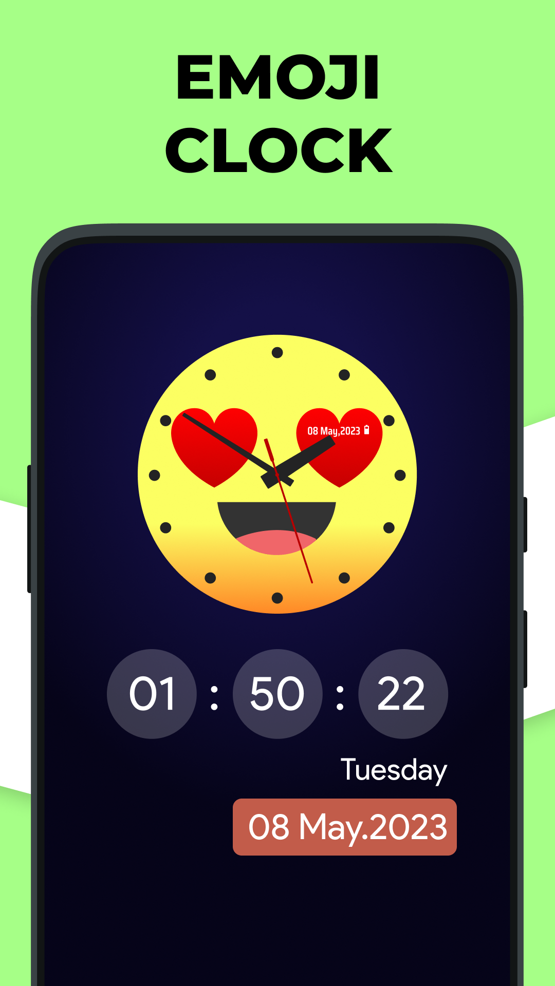 اسکرین شات 5 برنامه Live Clock wallpaper app