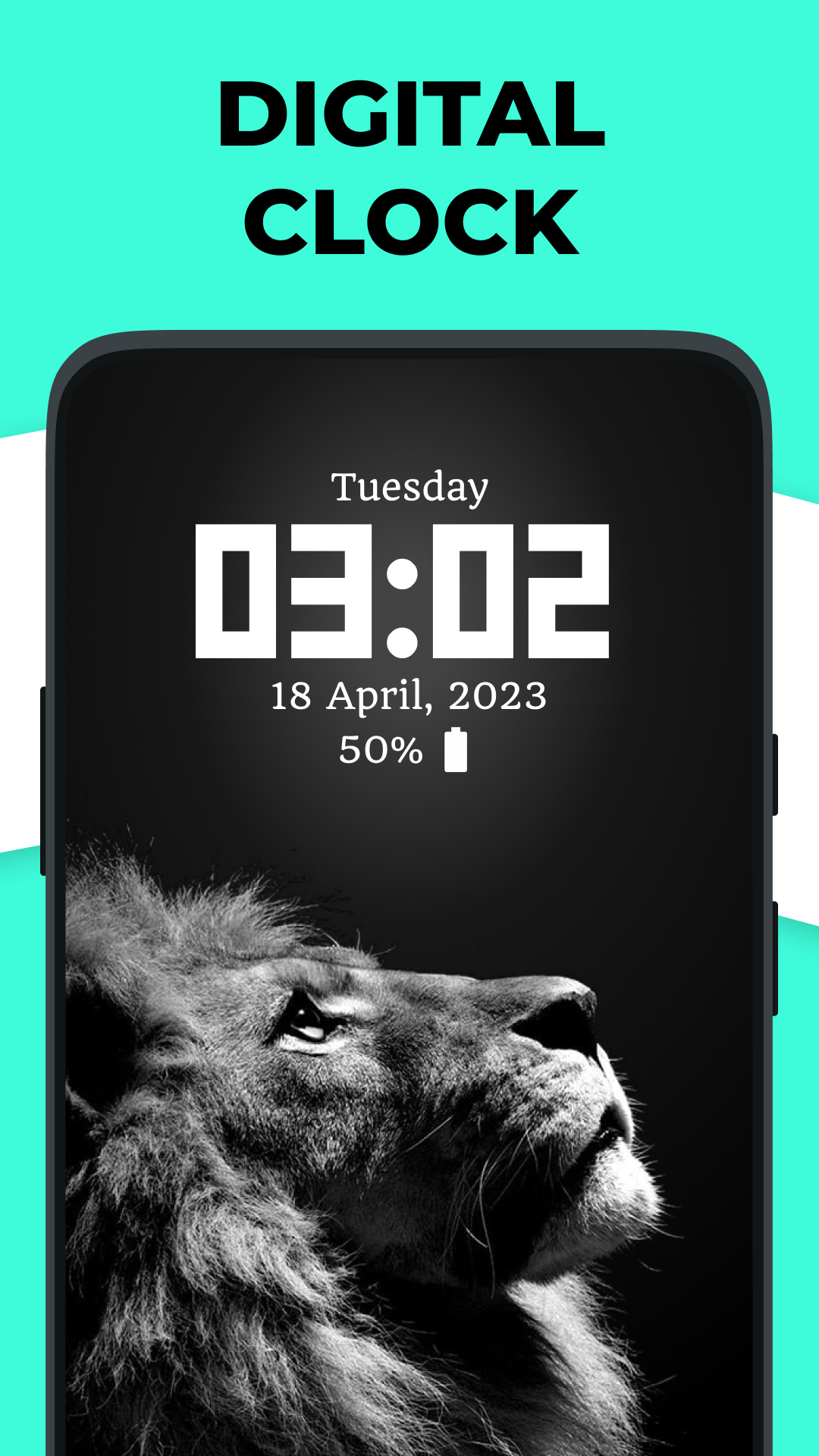 اسکرین شات 3 برنامه Live Clock wallpaper app