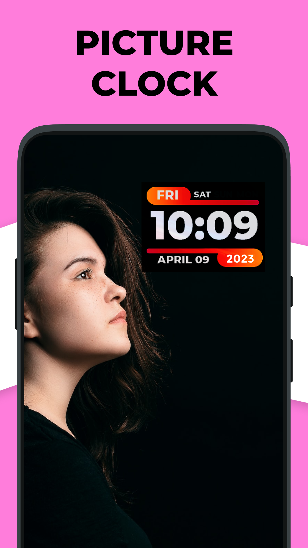 اسکرین شات 6 برنامه Live Clock wallpaper app