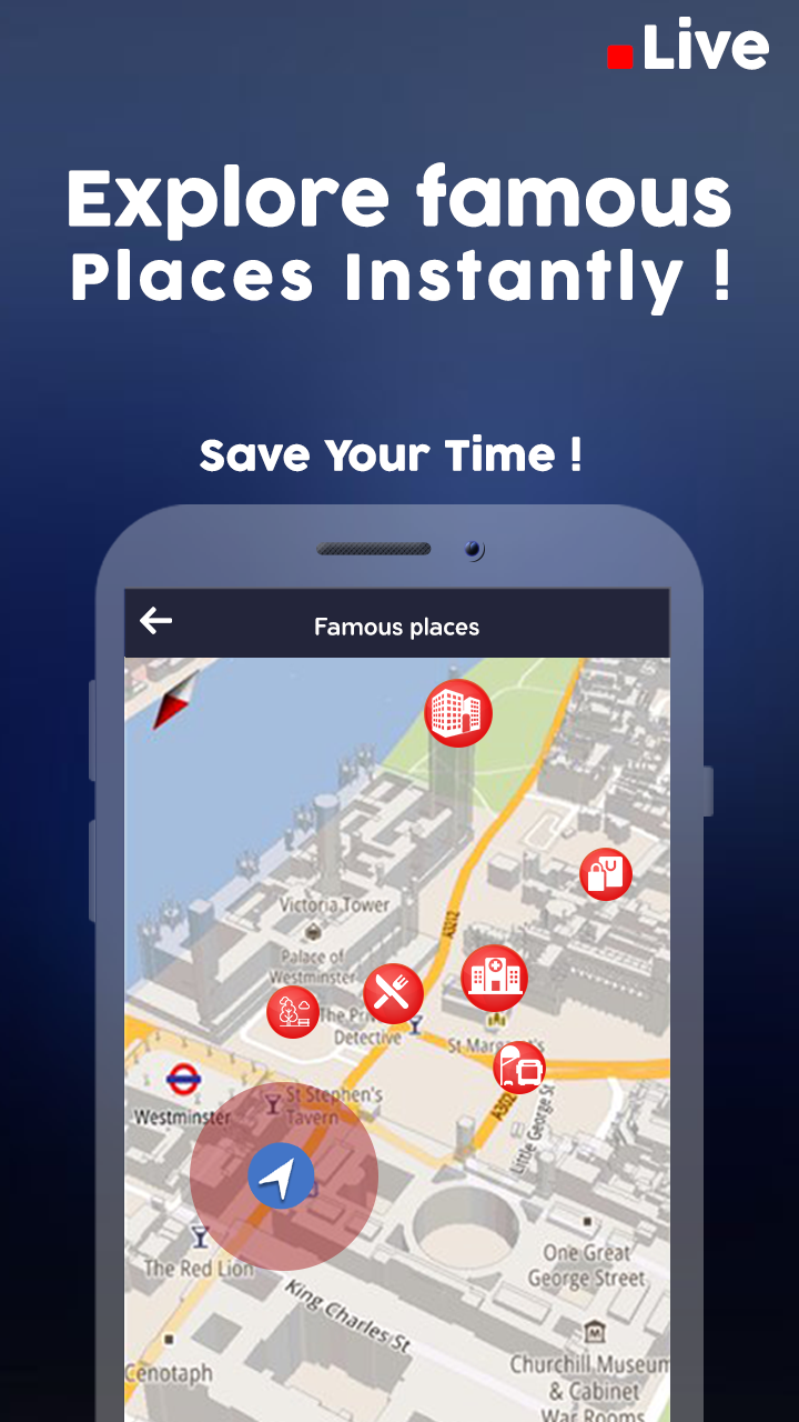اسکرین شات 5 برنامه Live Earth Map, Satellite View