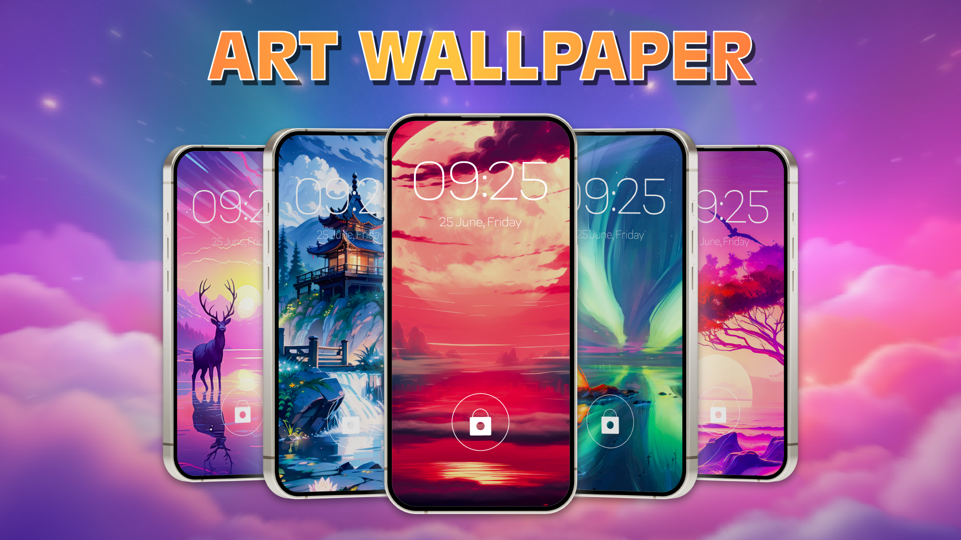 اسکرین شات 1 برنامه Lively Lock Screen Wallpapers