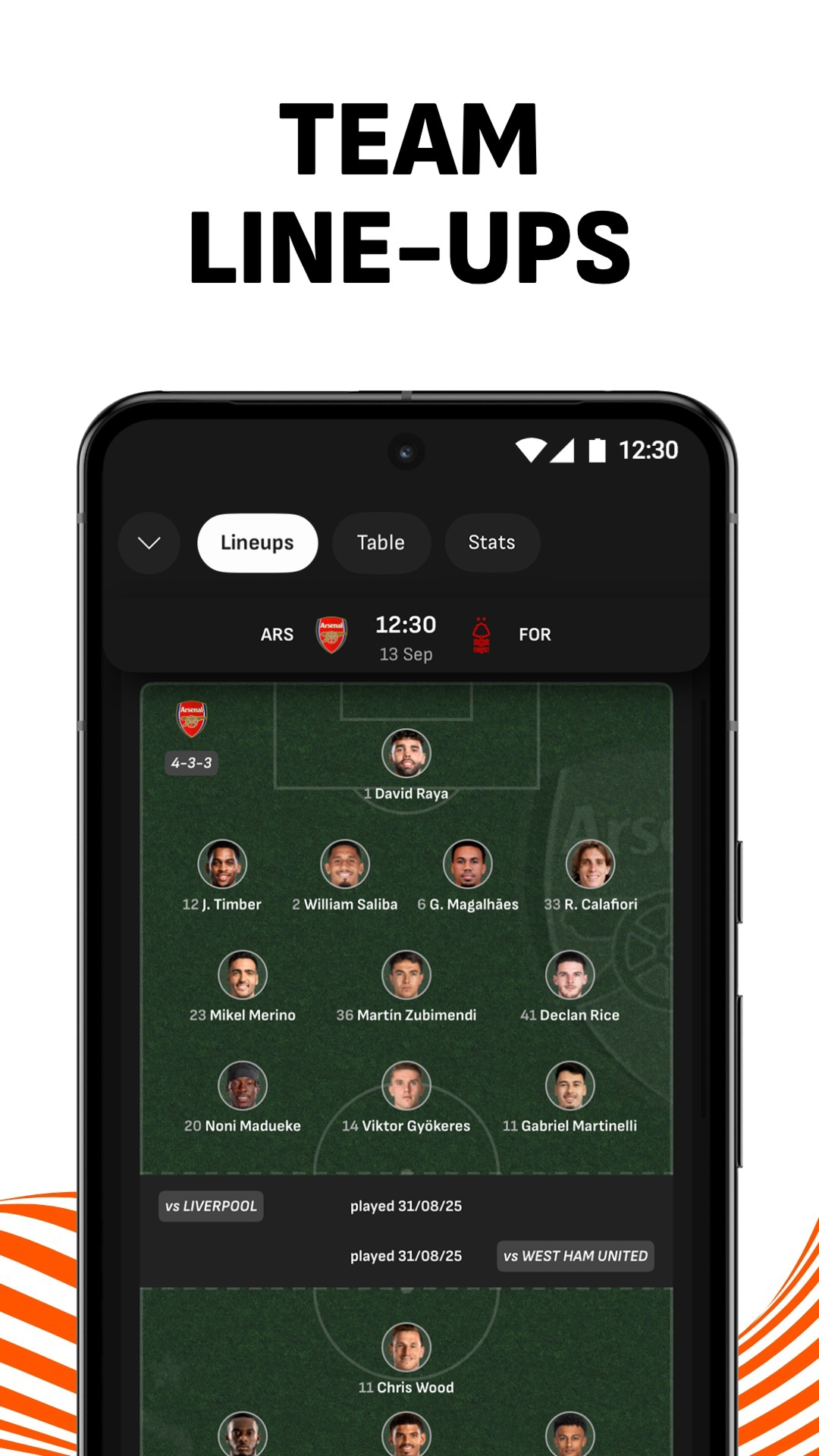 اسکرین شات 5 برنامه LiveScore: Live Sports Scores