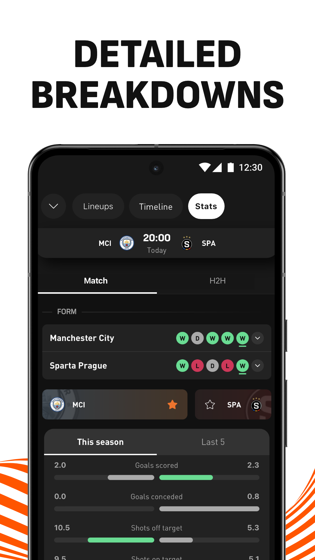 اسکرین شات 7 برنامه LiveScore: Live Sports Scores