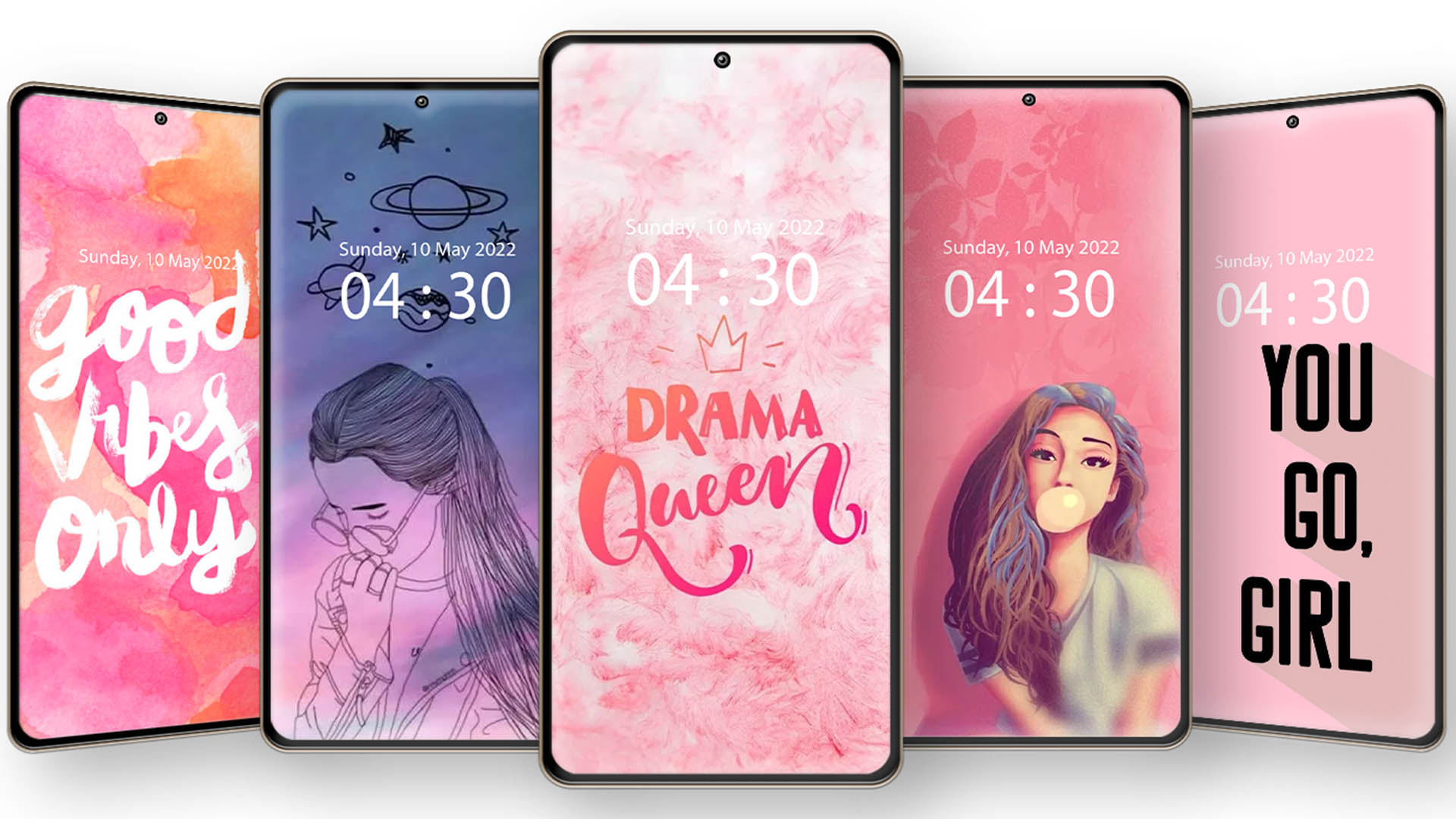 اسکرین شات 4 برنامه Girly Wallpaper Aesthetic