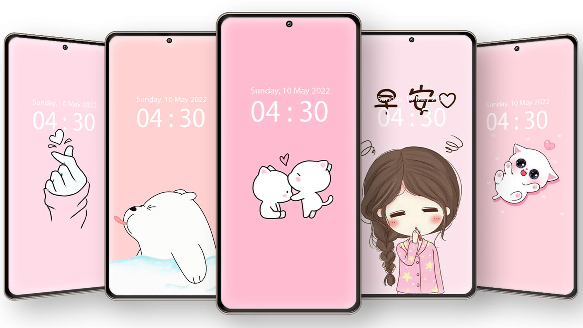 اسکرین شات 2 برنامه Cute Wallpapers For Girls