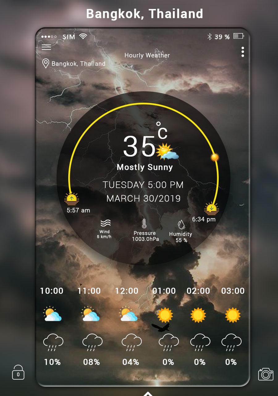 اسکرین شات 1 برنامه Weather Live Updates& Forecast