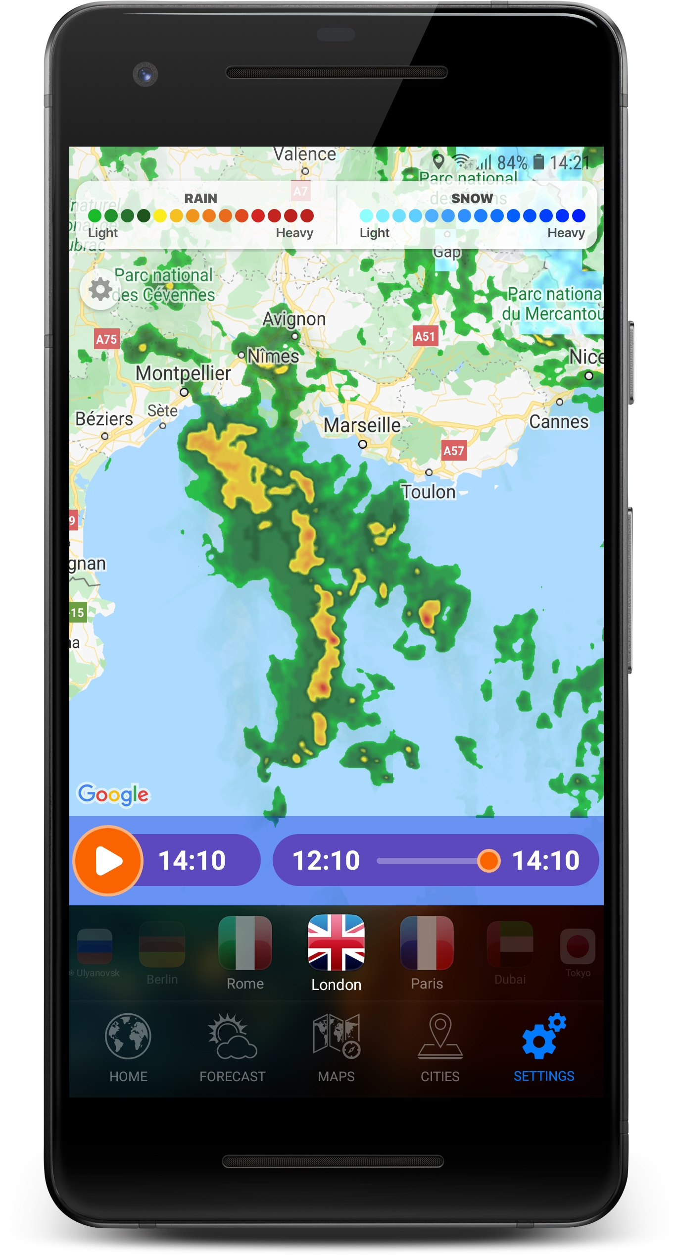 اسکرین شات 2 برنامه 3D EARTH - weather forecast