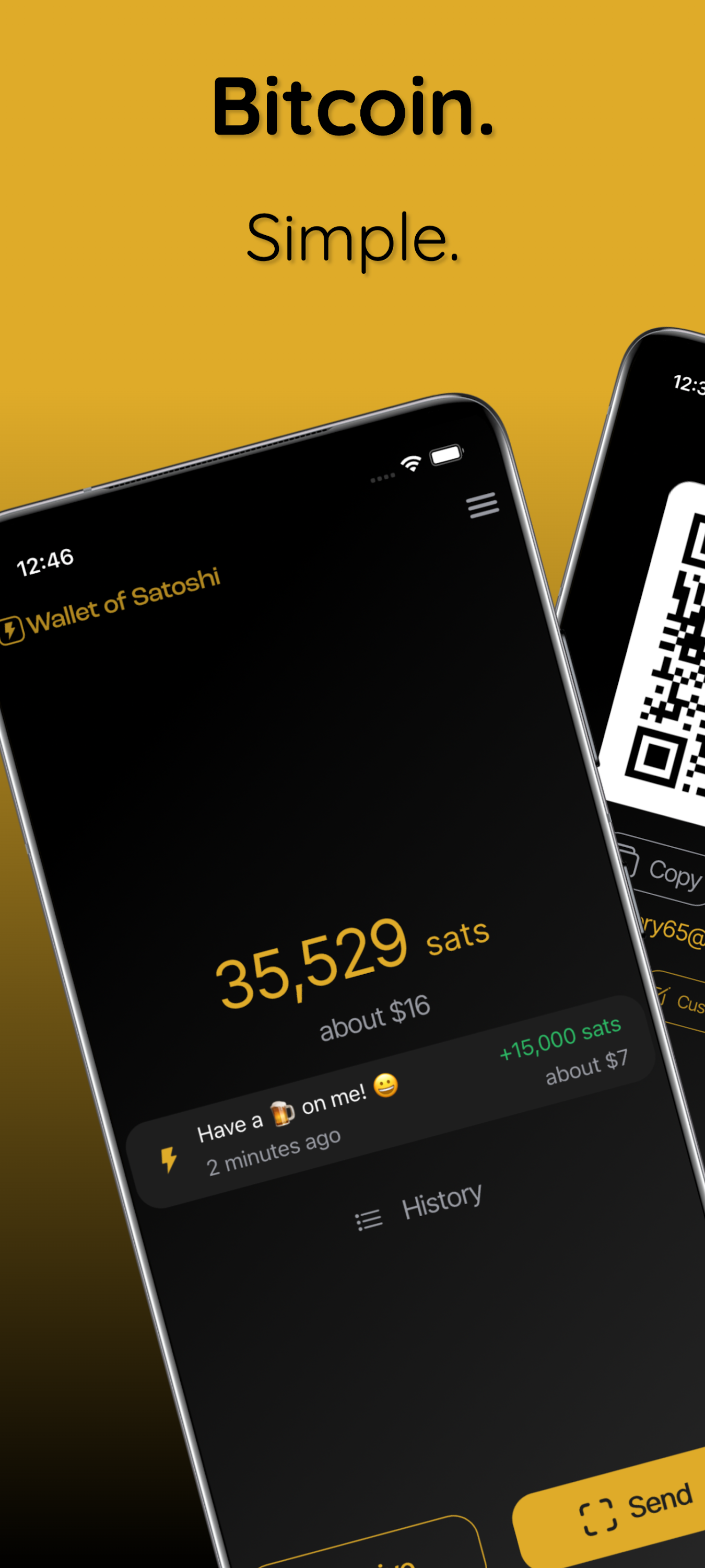 اسکرین شات 1 برنامه Wallet of Satoshi