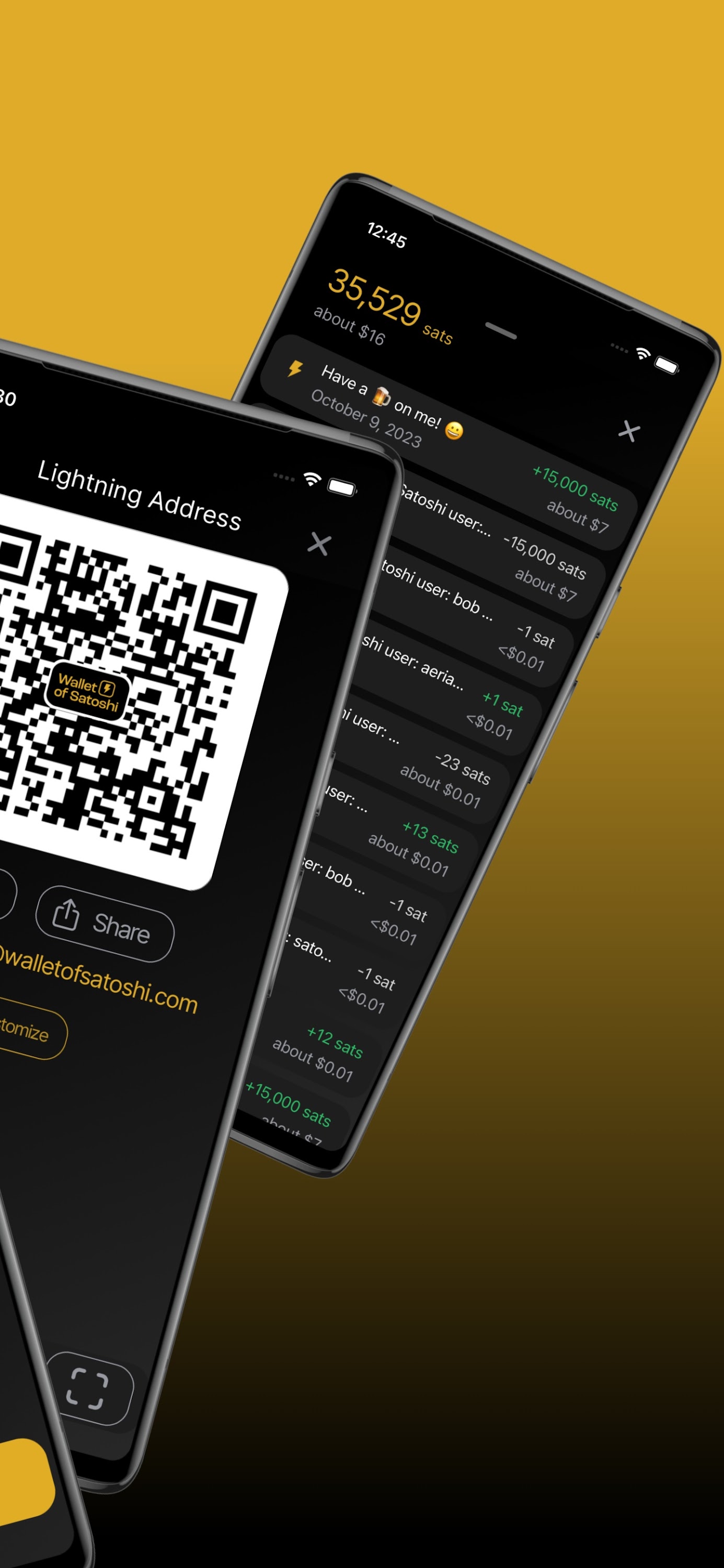 اسکرین شات 2 برنامه Wallet of Satoshi