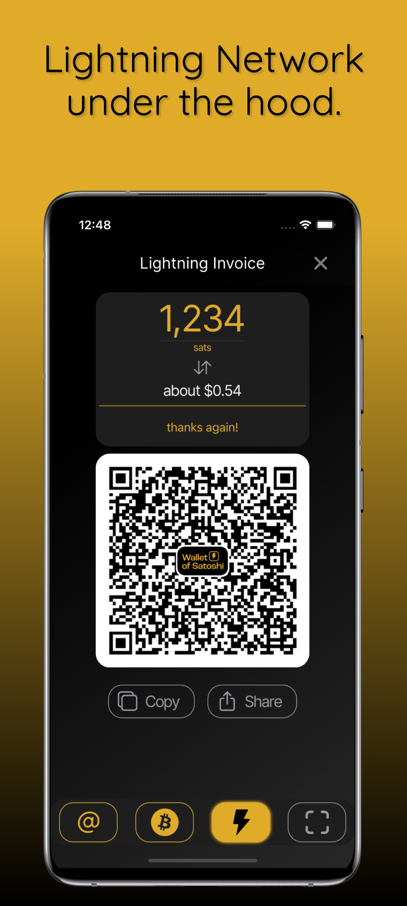اسکرین شات 4 برنامه Wallet of Satoshi