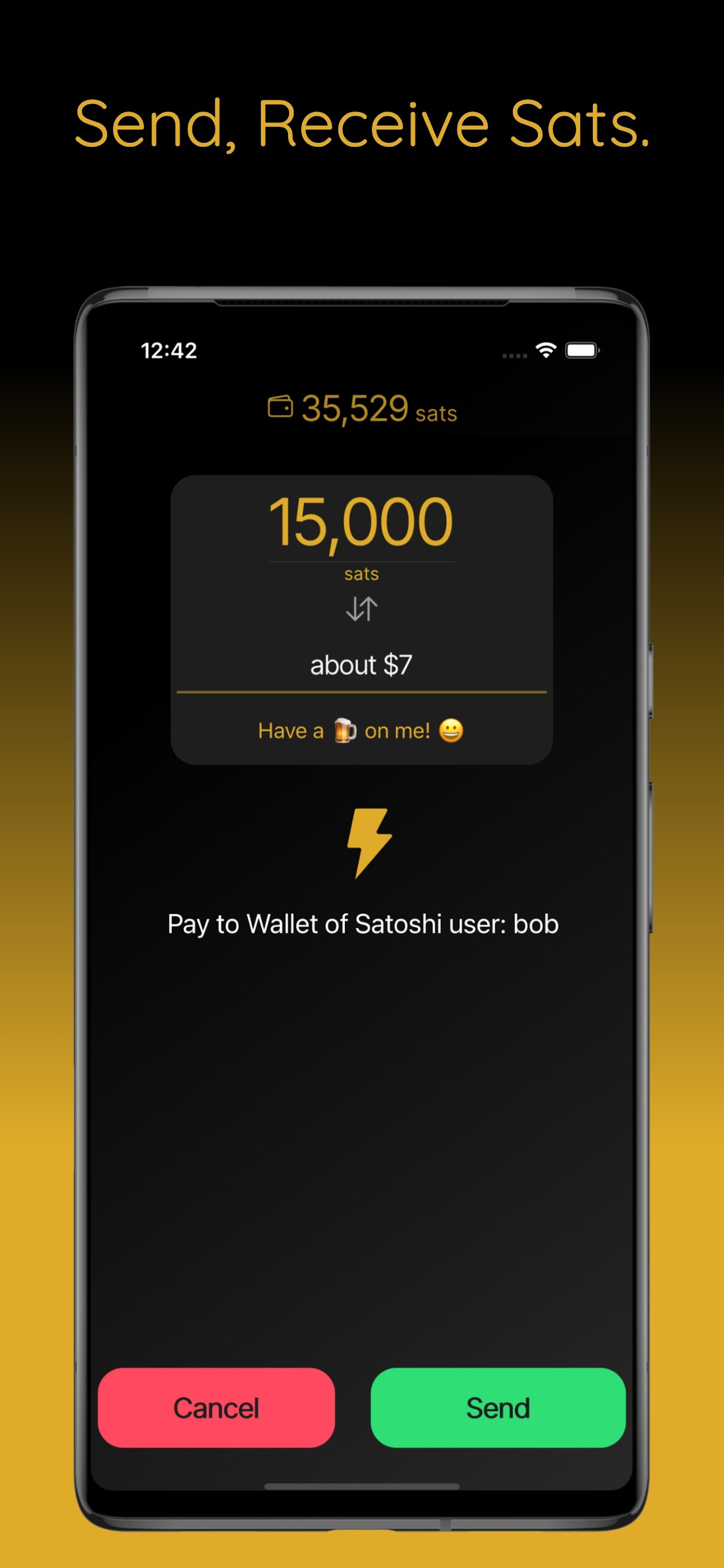 اسکرین شات 3 برنامه Wallet of Satoshi
